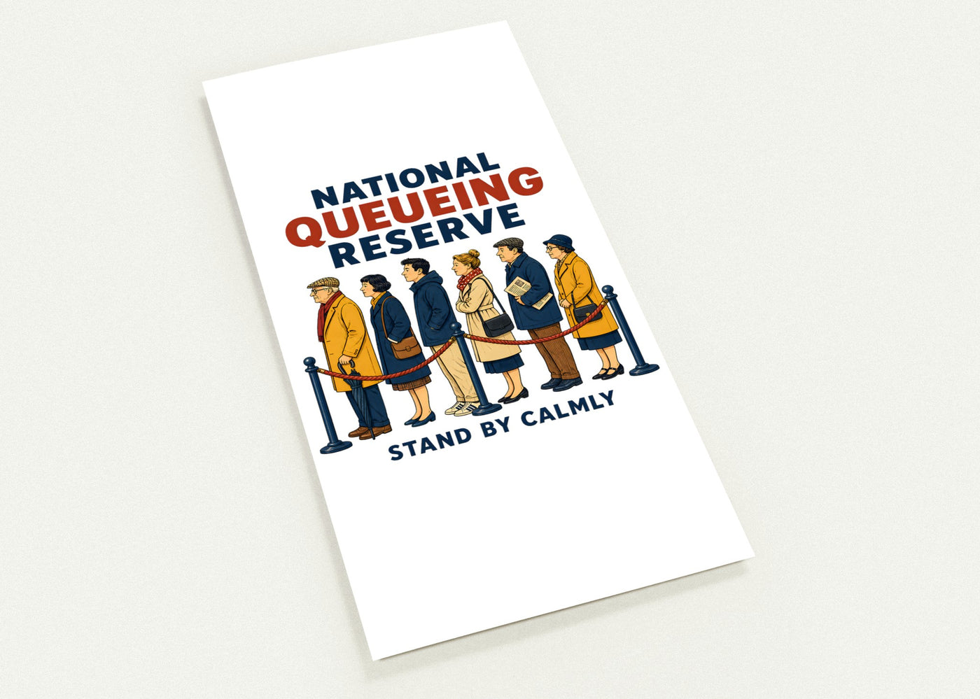 National Queueing Reserve – British Queue Graphic Postcard Pack