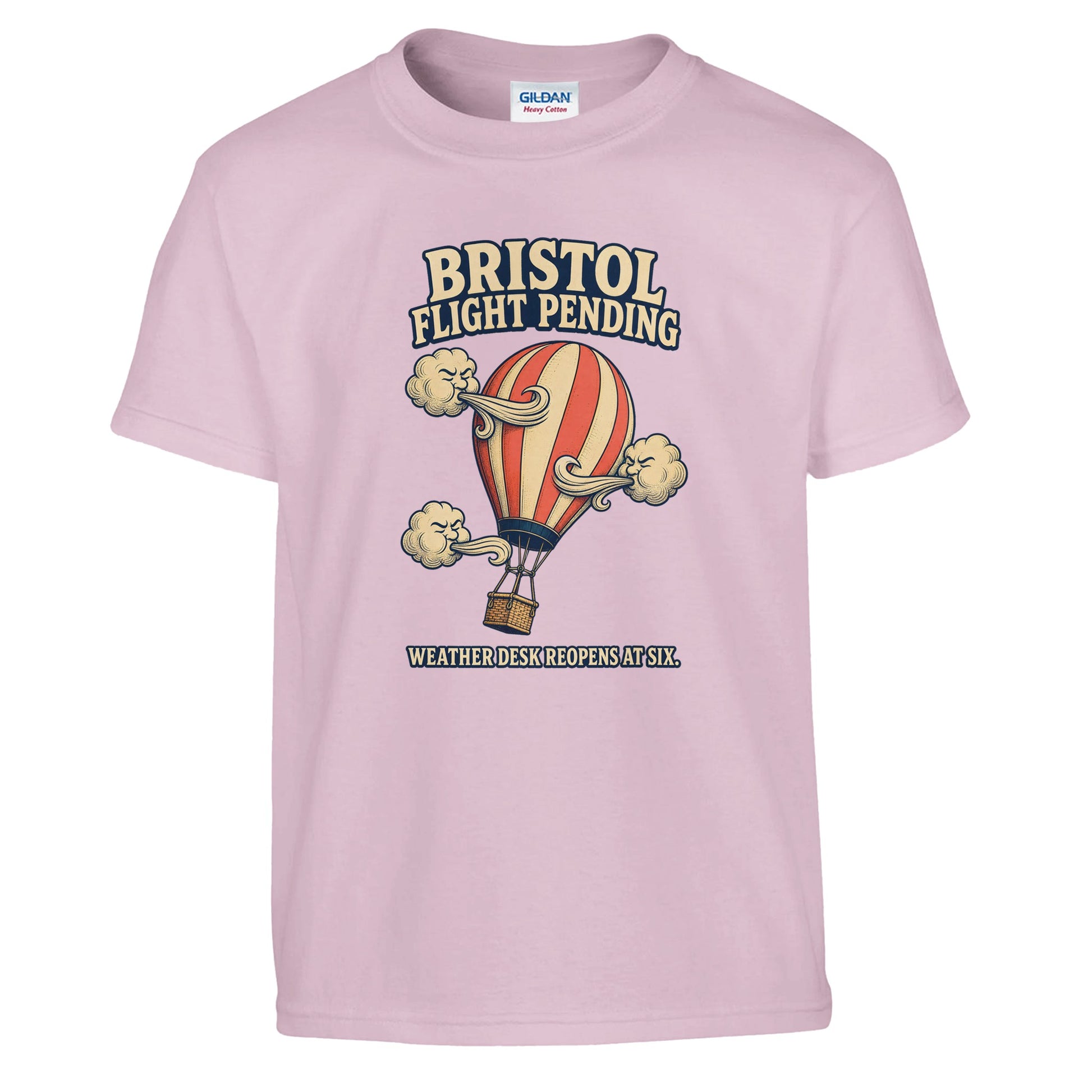 Bristol Flight Pending – Weather Desk Kids' T-shirt — product view 9