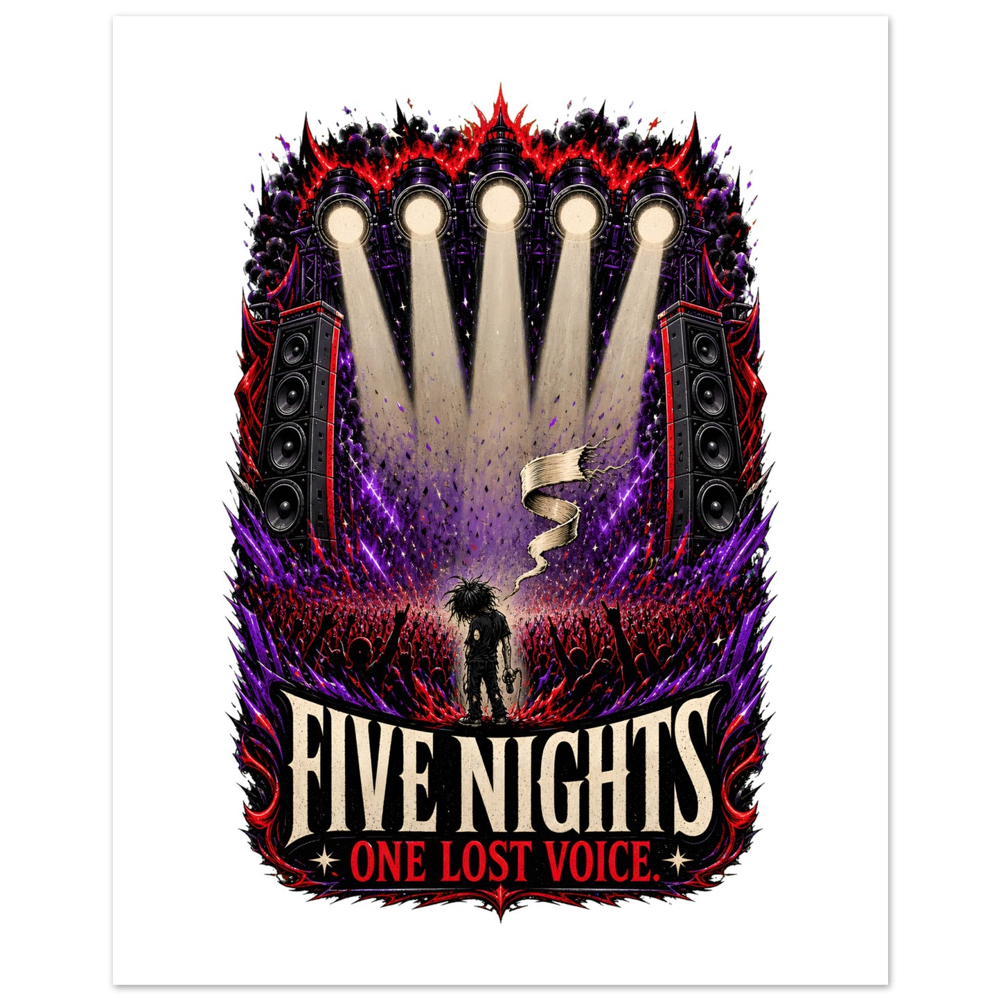 Five Nights, One Lost Voice Poster — product view 3