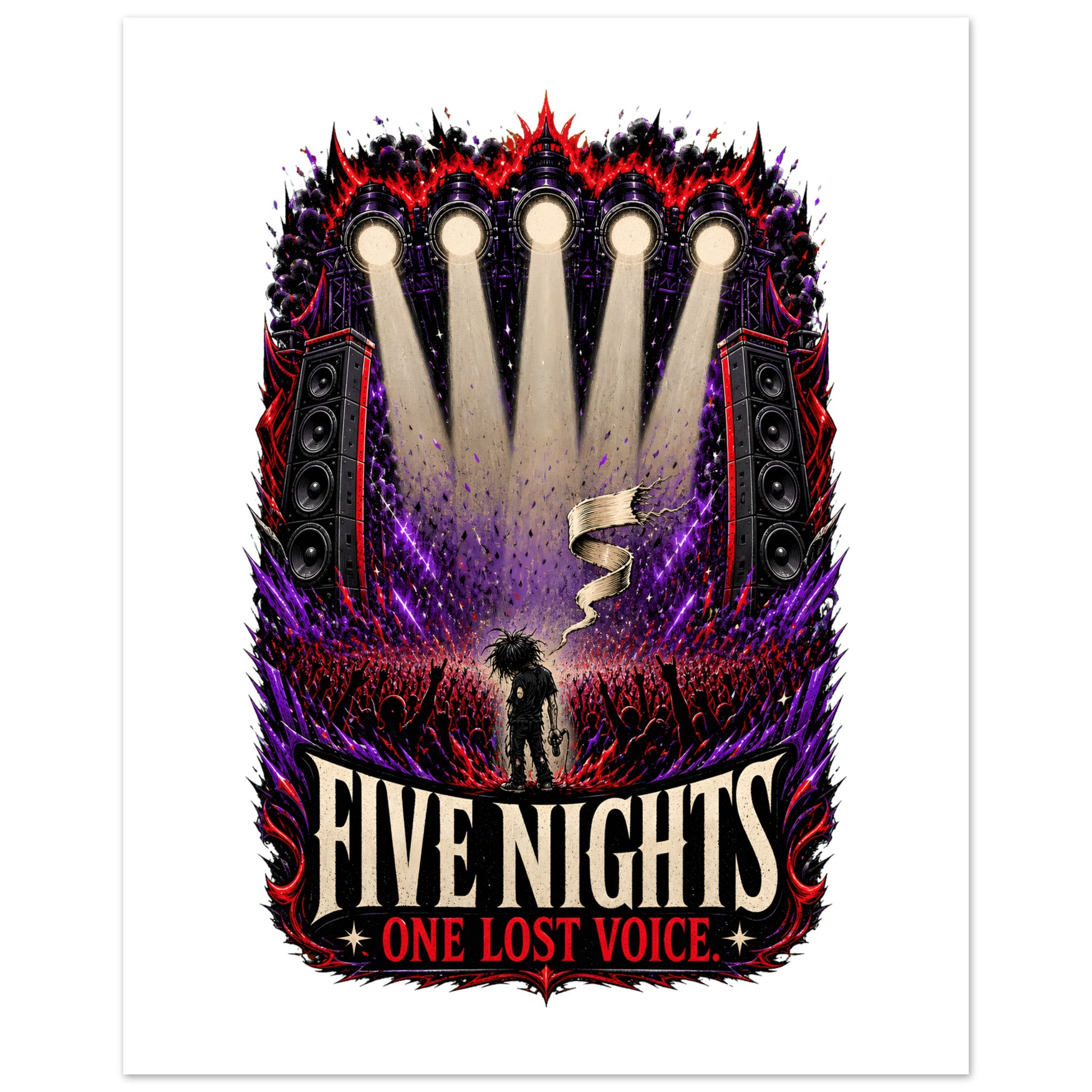 Five Nights, One Lost Voice Poster — product view 3