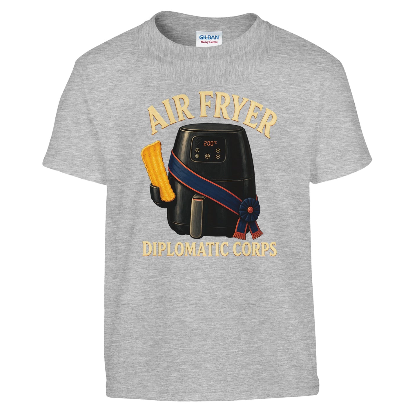 Air Fryer Diplomatic Corps Kids' T-shirt — product view 4