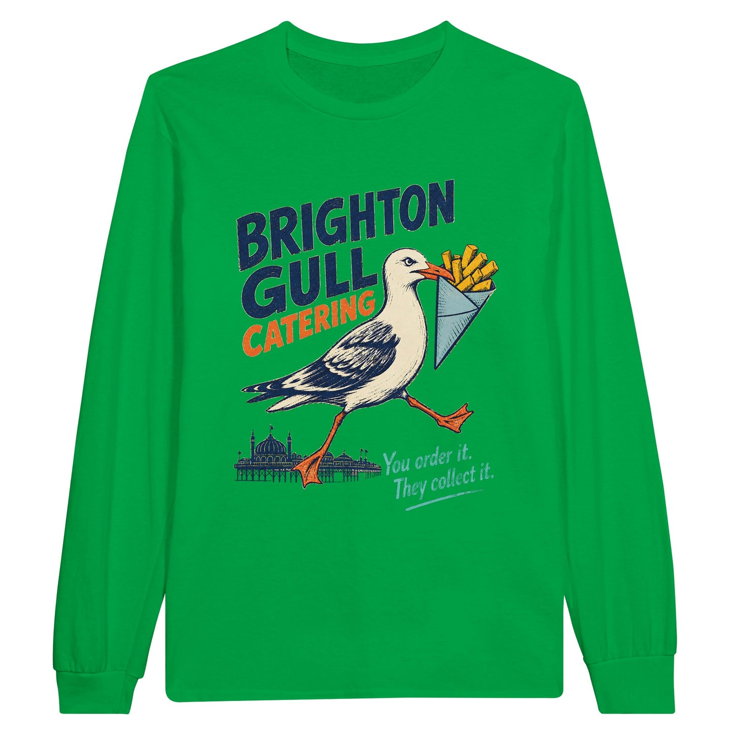 Brighton Gull Catering - You Order It, They Collect It Long-Sleeve T-shirt — product view 12