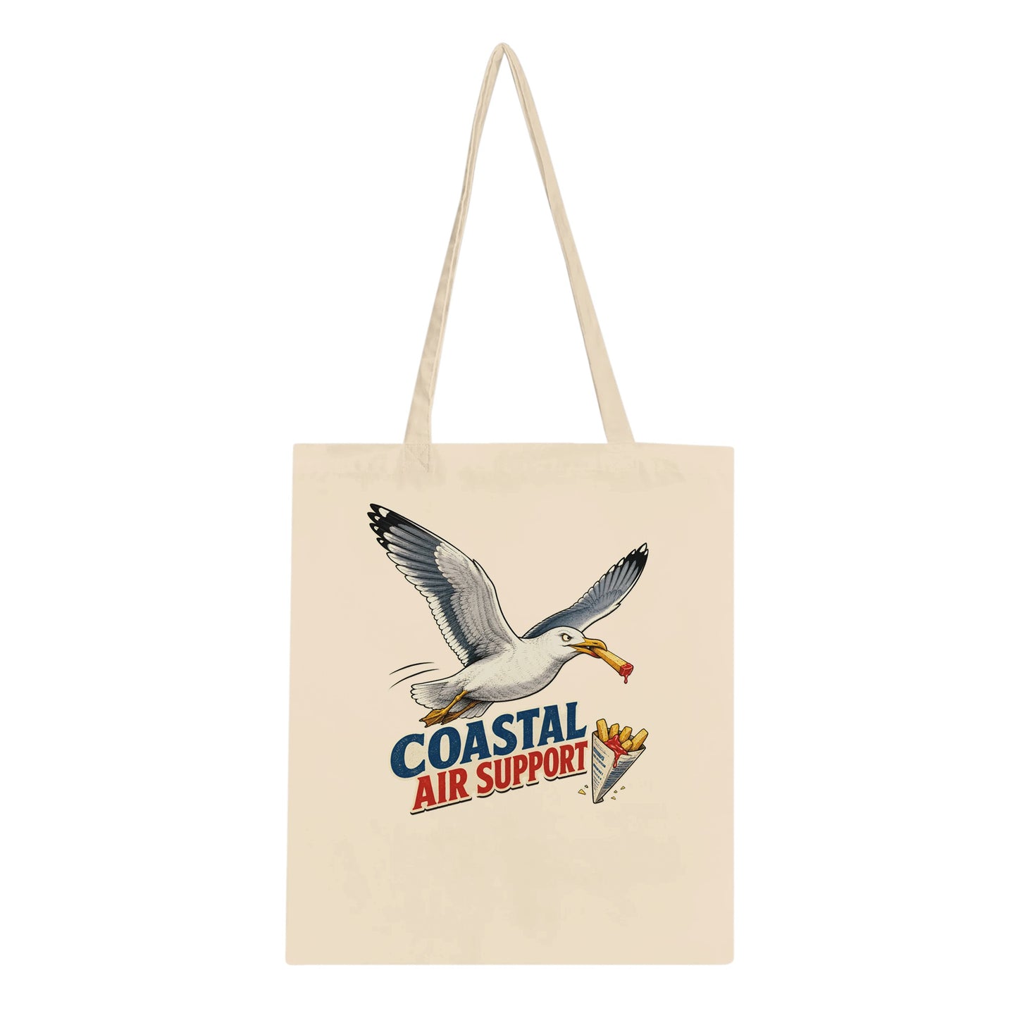 Coastal Air Support Seagull Graphic Tote Bag — product view 1