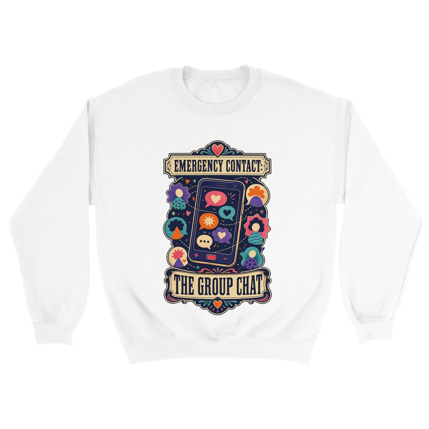 Emergency Contact — The Group Chat Sweatshirt — product view 6