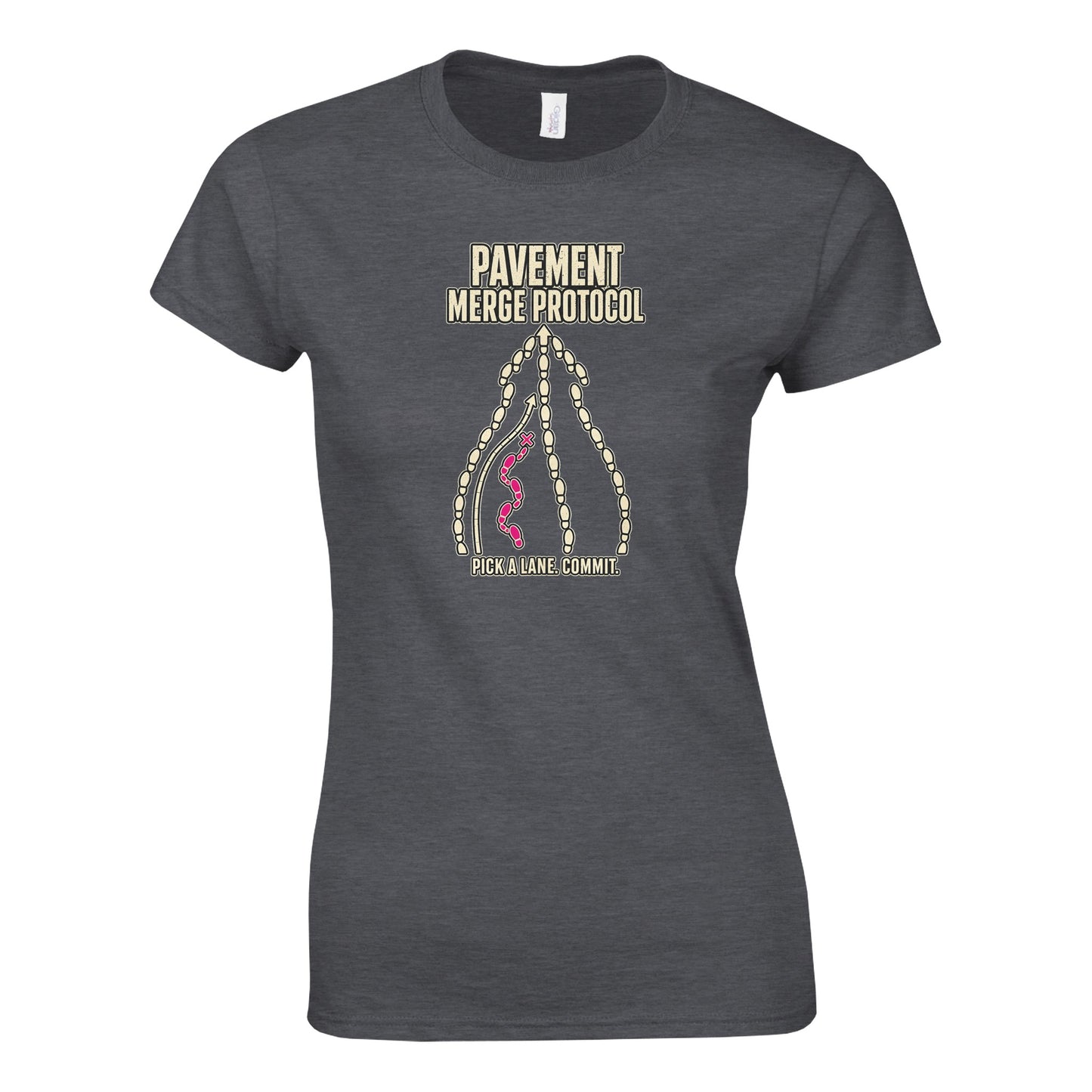 Pavement Merge Protocol — Pick a Lane Women's T-shirt — product view 11