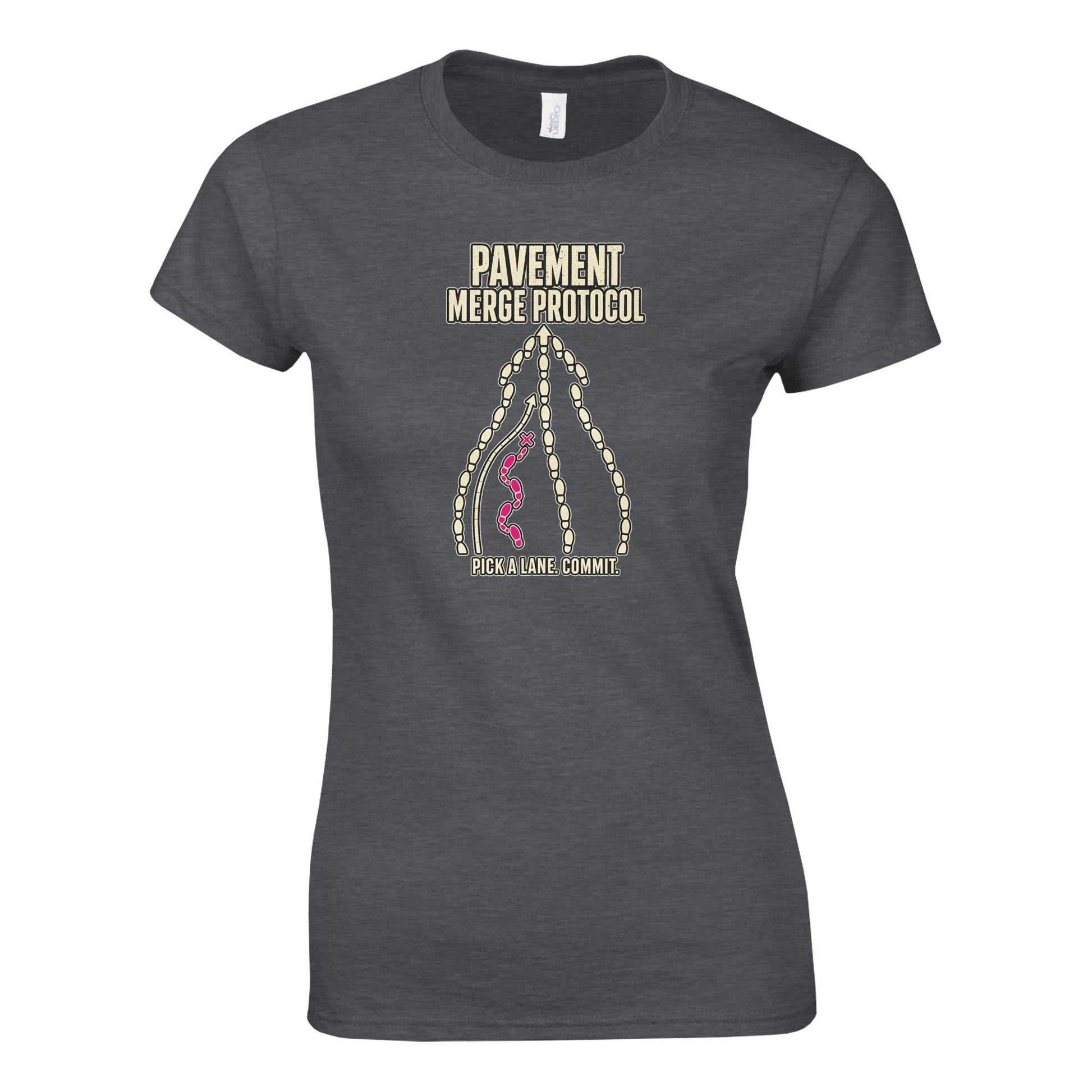 Pavement Merge Protocol — Pick a Lane Women's T-shirt — product view 11