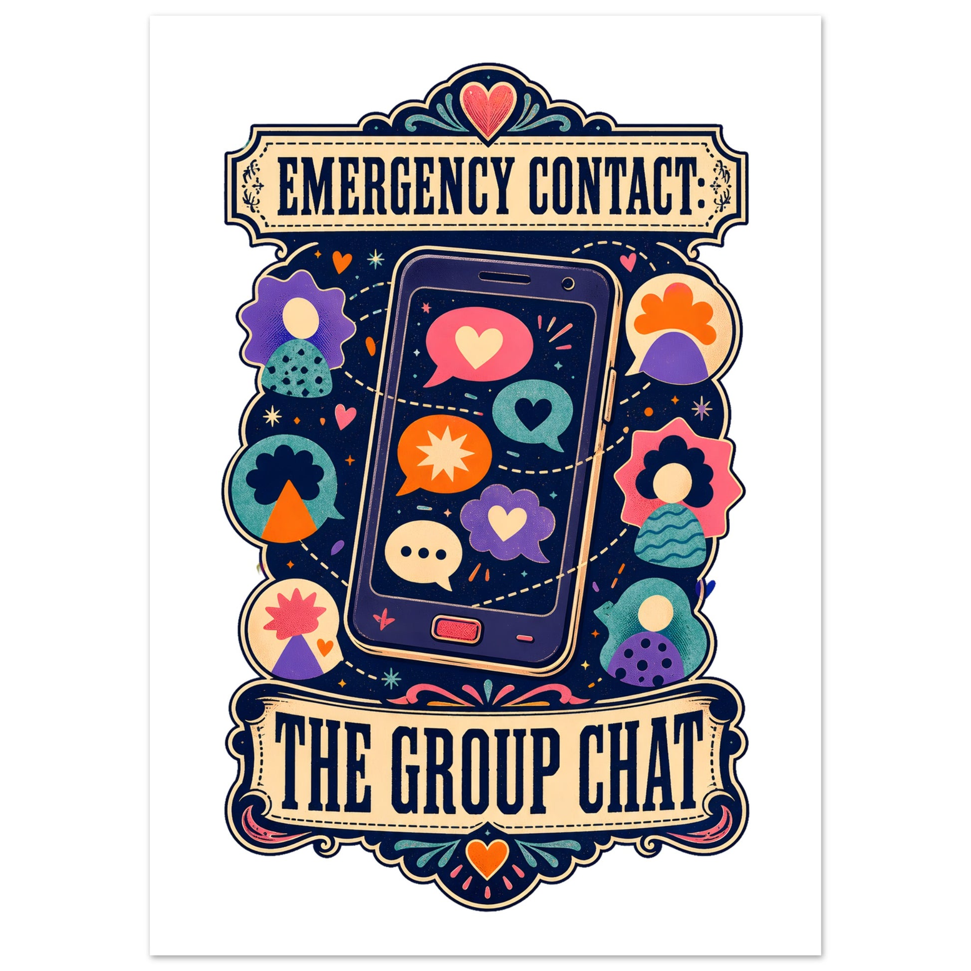 Emergency Contact — The Group Chat Poster — product view 2