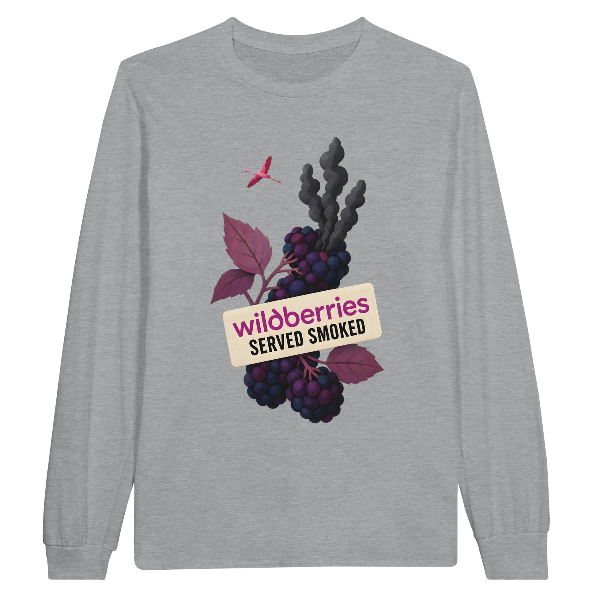 Wildberries, Served Smoked Long-Sleeve T-shirt — product view 10