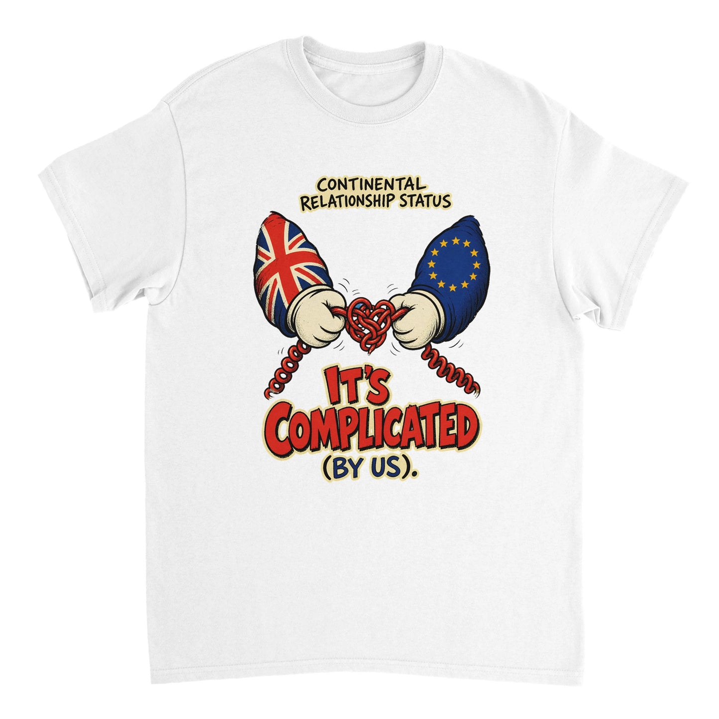 It's Complicated (By Us) UK–EU 1990s Cartoon T-shirt — product view 17