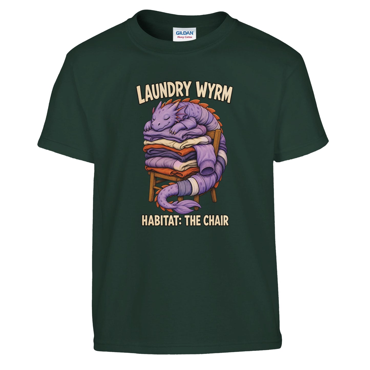 Laundry Wyrm – Habitat: The Chair Kids' T-shirt — product view 13