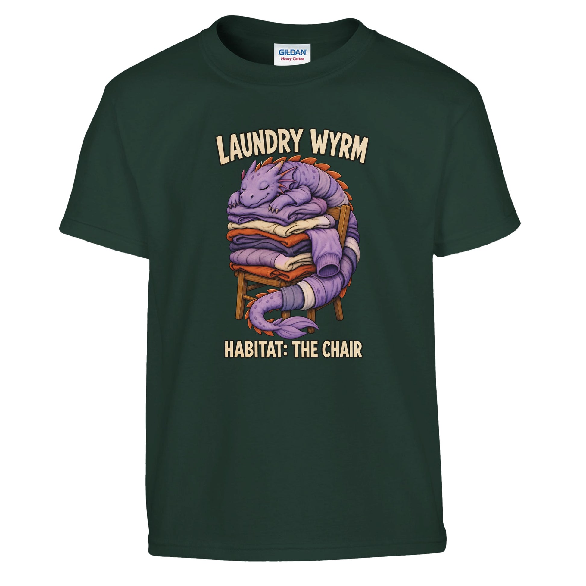 Laundry Wyrm – Habitat: The Chair Kids' T-shirt — product view 13