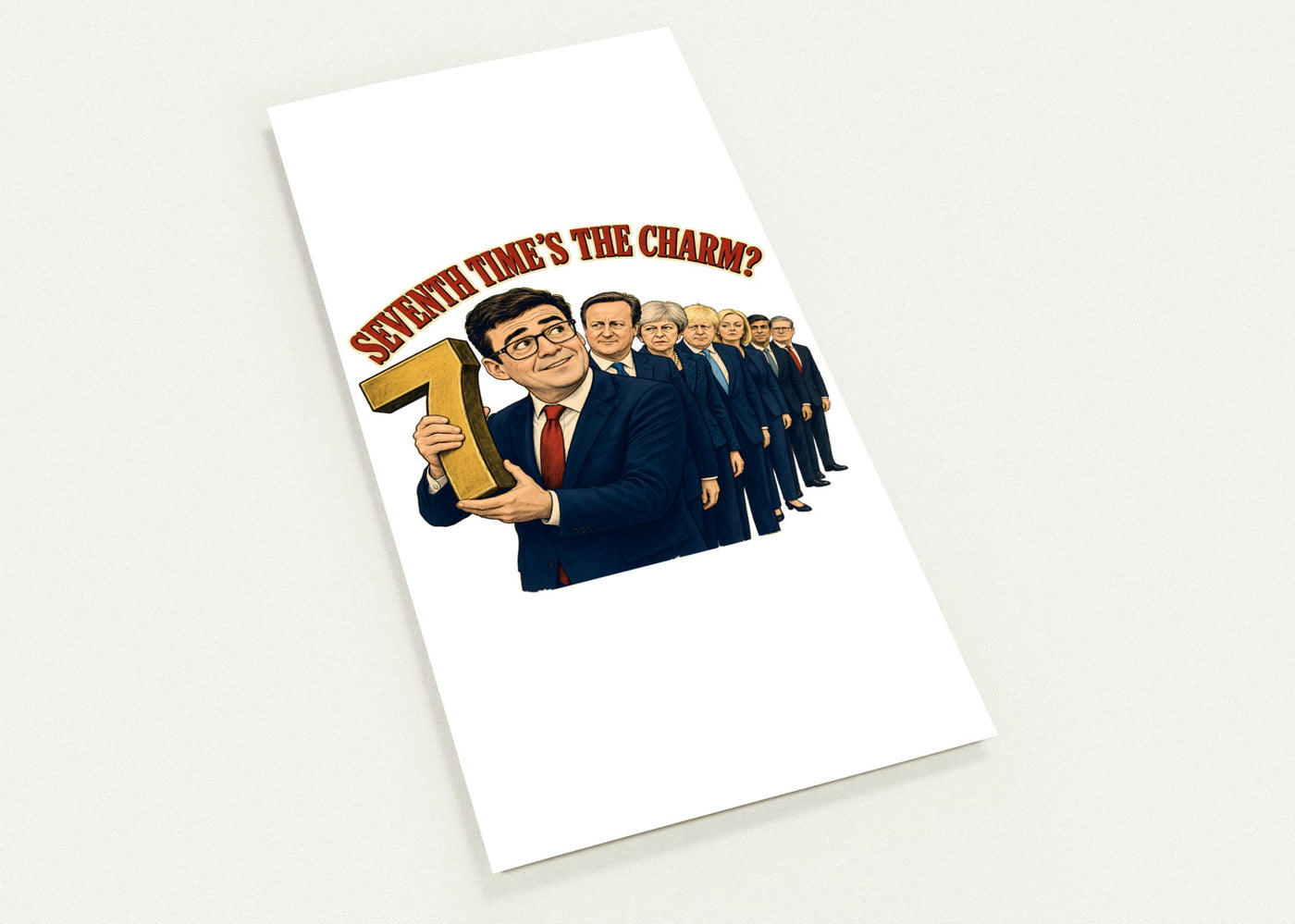 Seventh Time’s the Charm? UK Prime Minister Caricature Postcard Pack