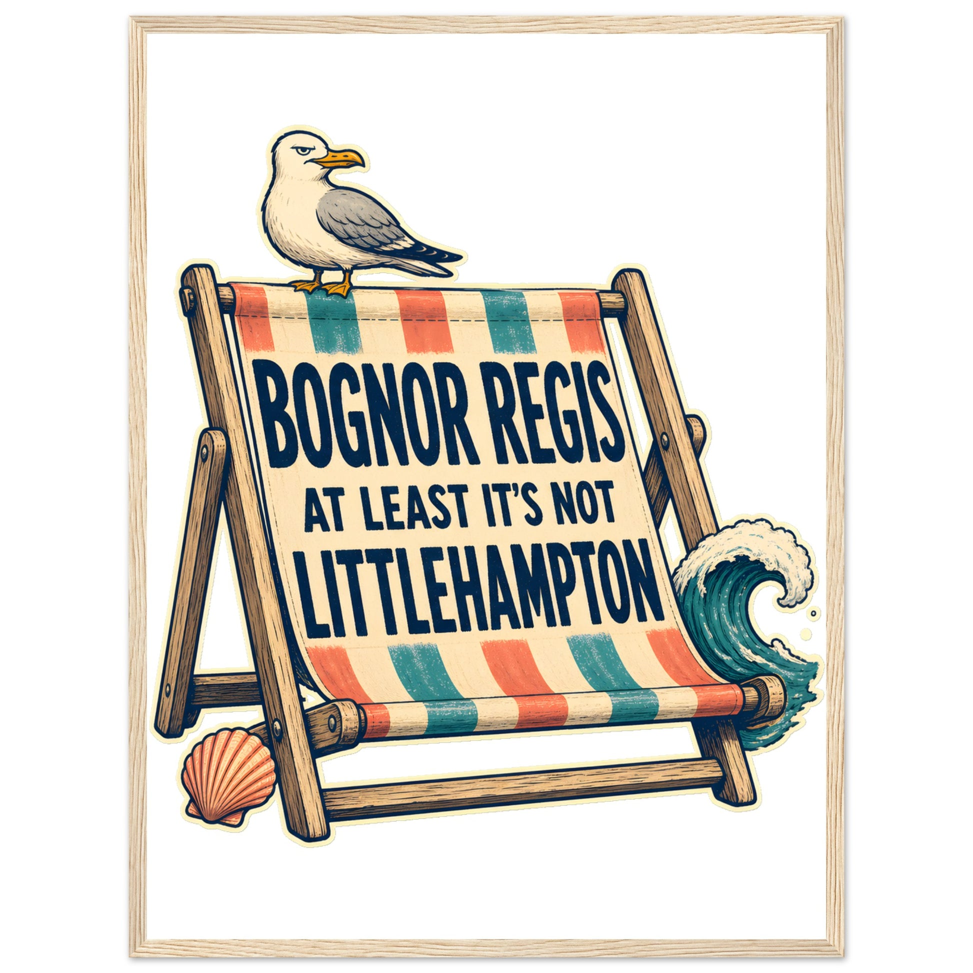 Bognor Regis — At Least It's Not Littlehampton Framed Wall Art — product view 9