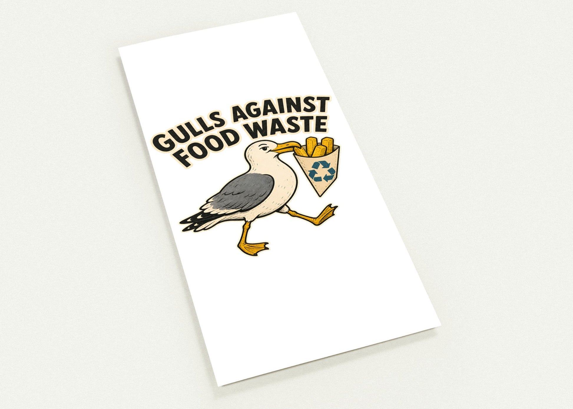 Gulls Against Food Waste Graphic Postcard Pack — product view 1