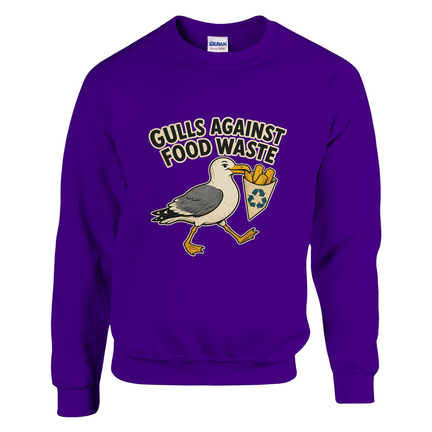 Gulls Against Food Waste Graphic Sweatshirt — product view 11