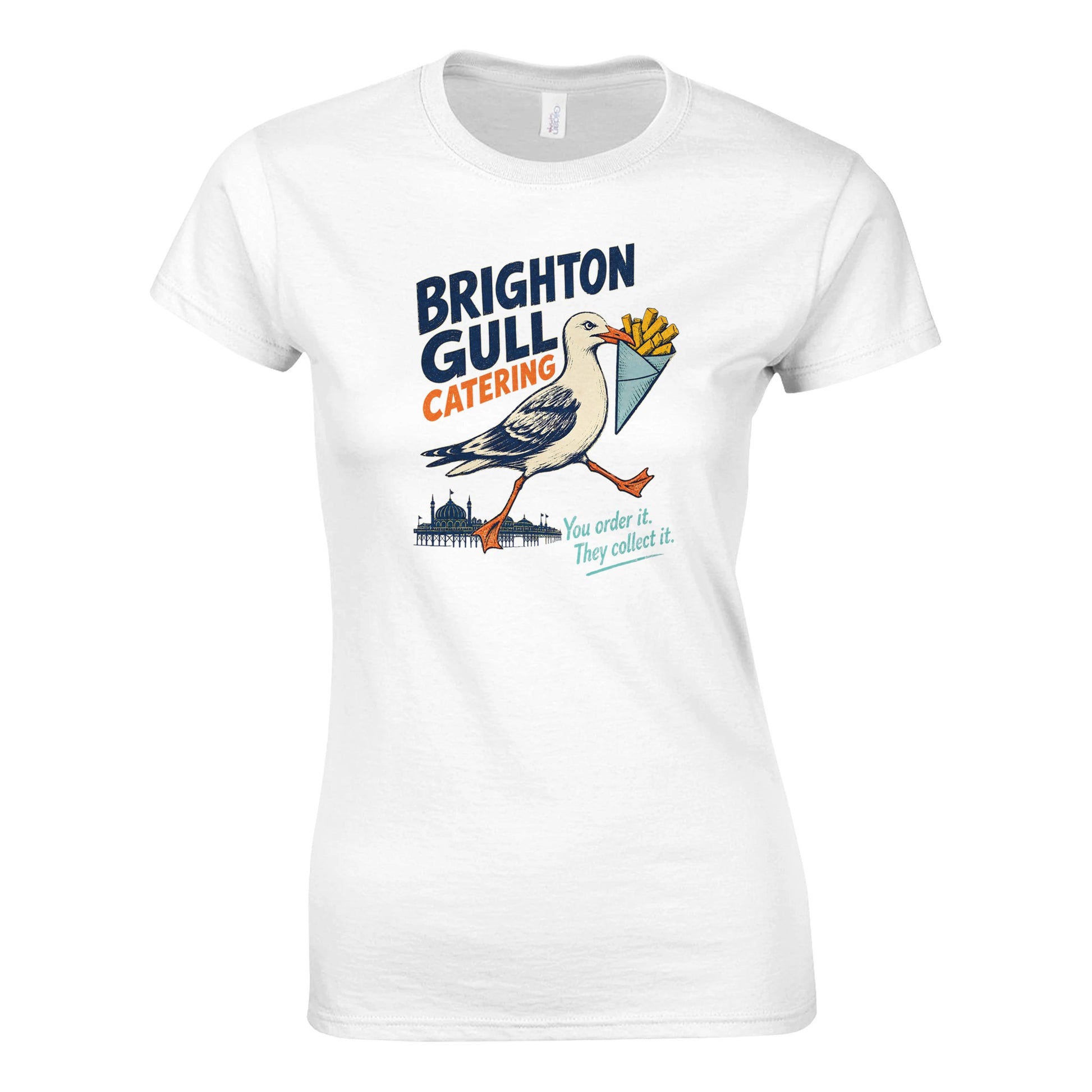 Brighton Gull Catering - You Order It, They Collect It Women's T-shirt — product view 1
