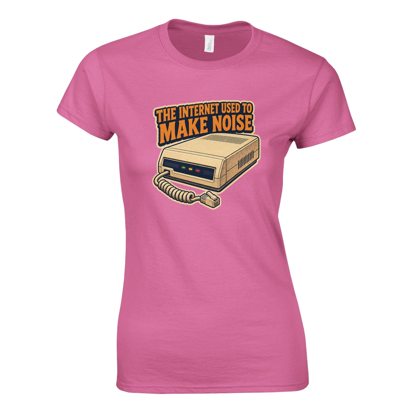 The Internet Used to Make Noise Retro Tech Graphic Women's T-shirt — product view 3