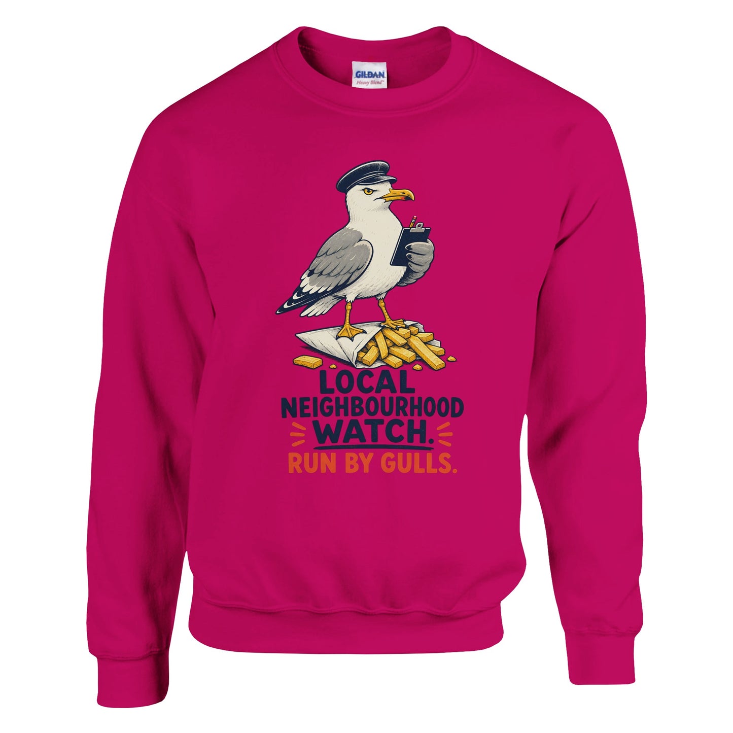 Local Neighbourhood Watch: Run by Gulls Sweatshirt — product view 2