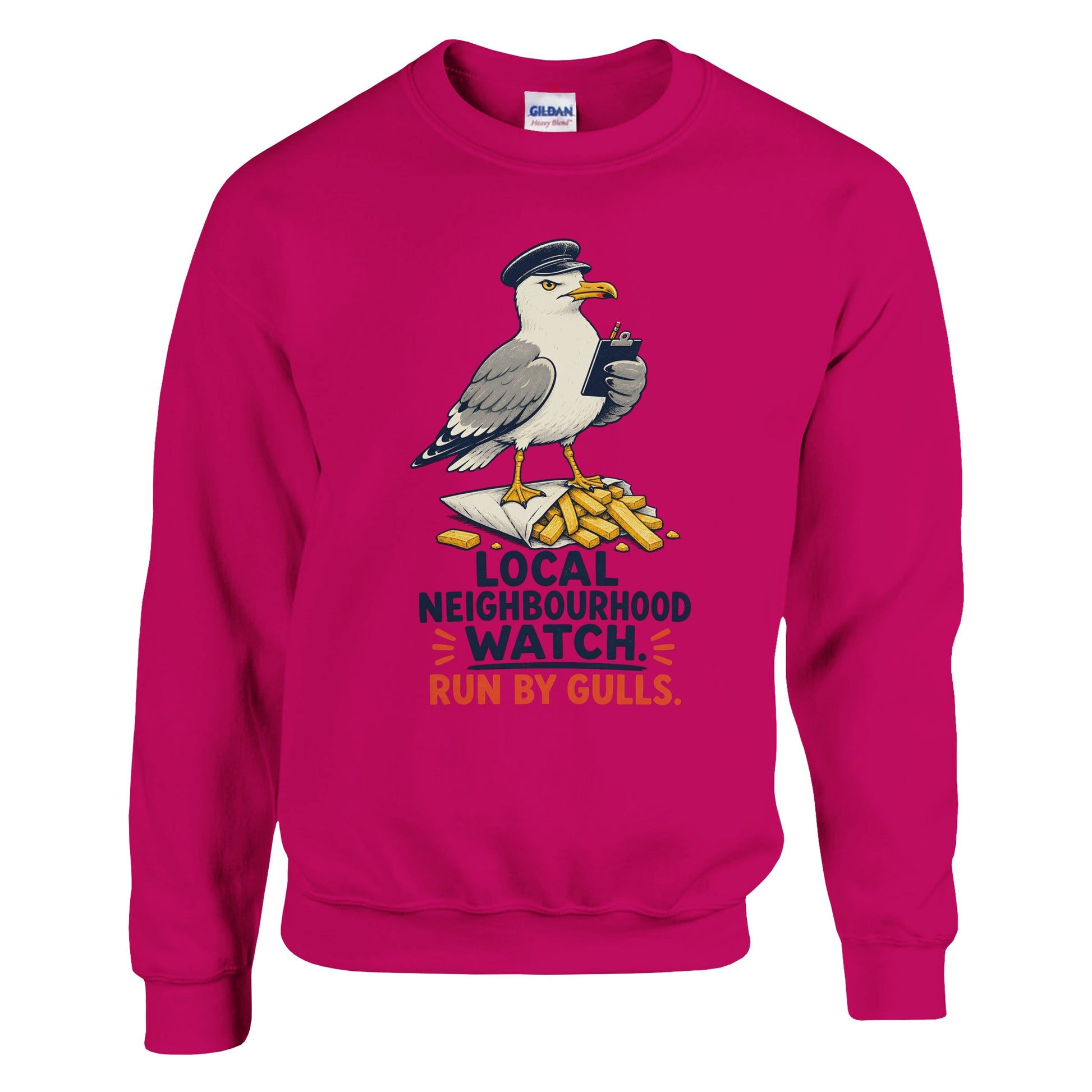 Local Neighbourhood Watch: Run by Gulls Sweatshirt — product view 2