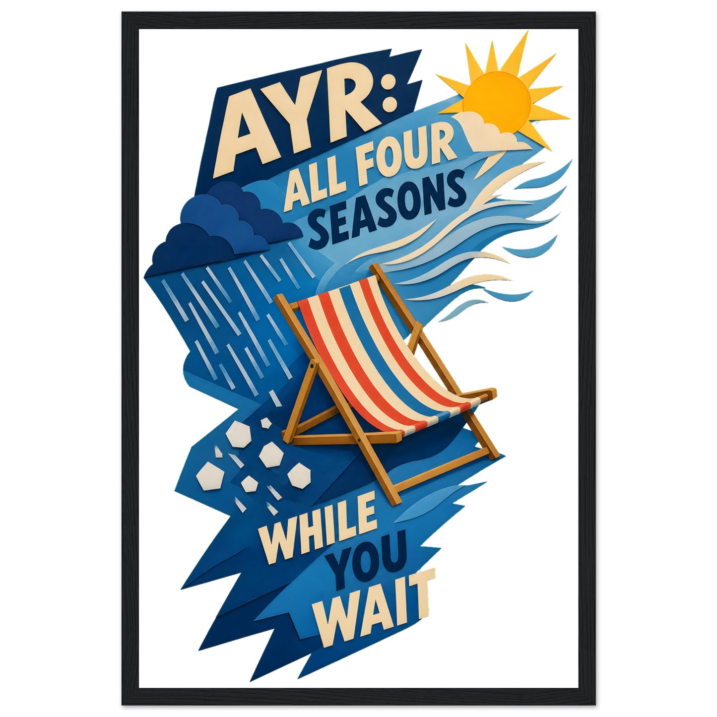 Ayr: All Four Seasons While You Wait Framed Wall Art — product view 6