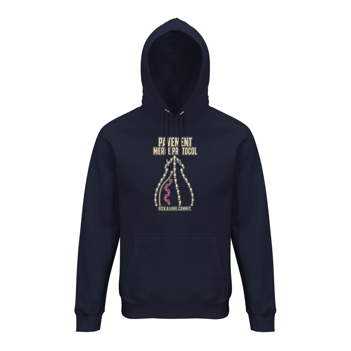 Pavement Merge Protocol — Pick a Lane Hoodie — product view 5