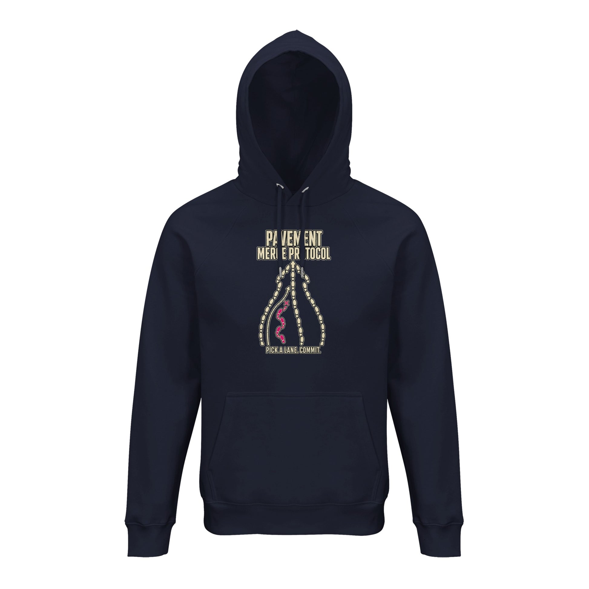 Pavement Merge Protocol — Pick a Lane Hoodie — product view 5