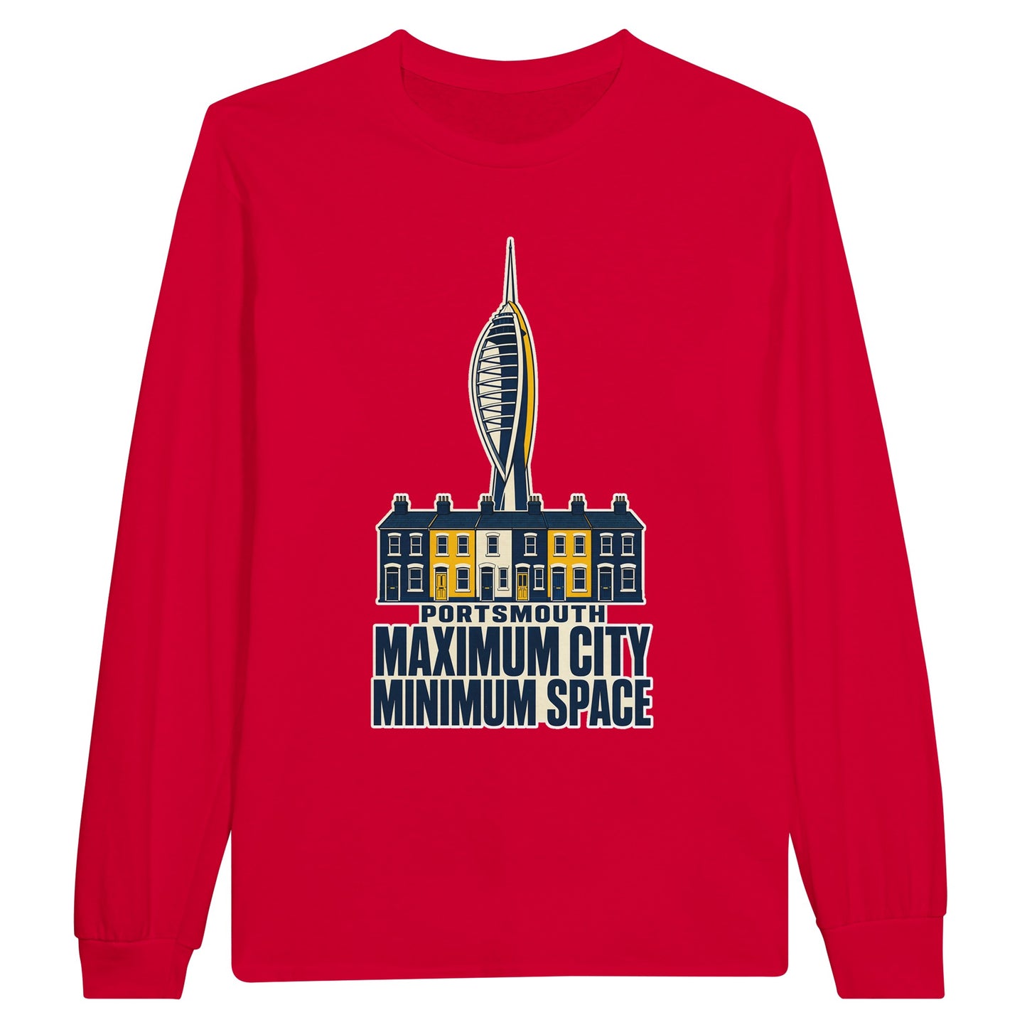 Portsmouth Maximum City Minimum Space Long-Sleeve T-shirt — product view 9
