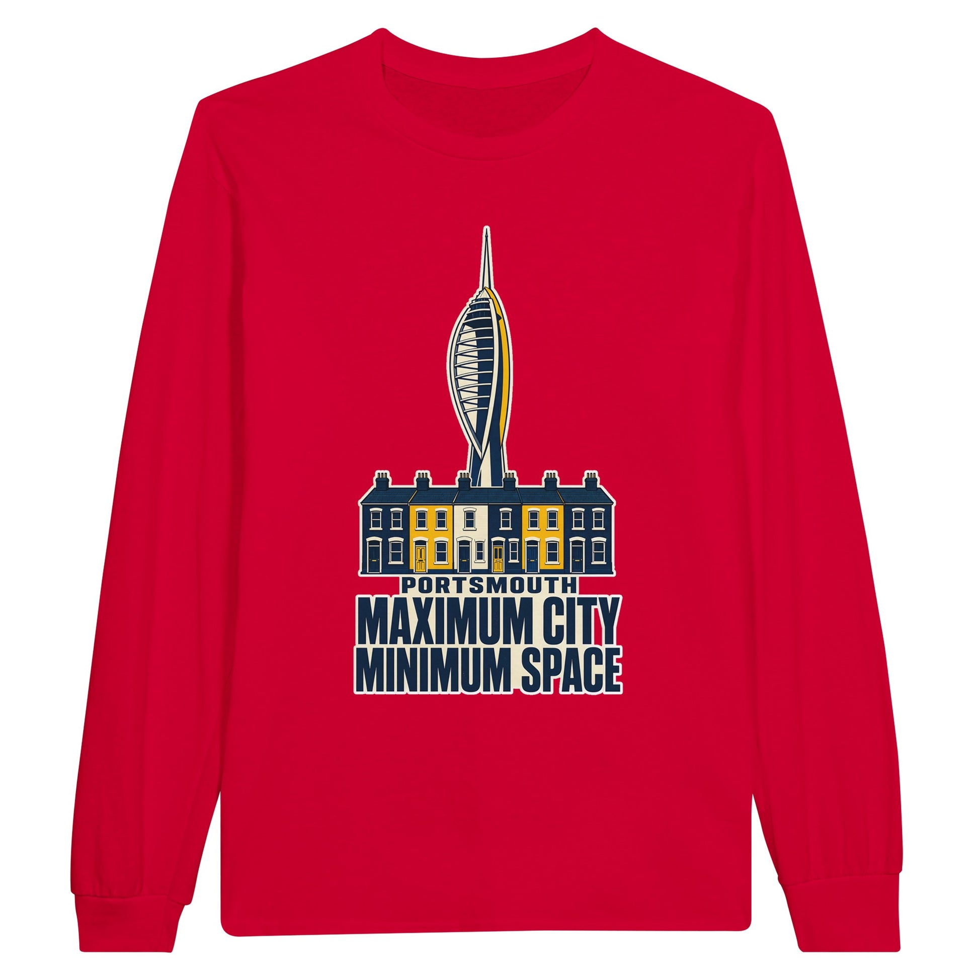 Portsmouth Maximum City Minimum Space Long-Sleeve T-shirt — product view 9