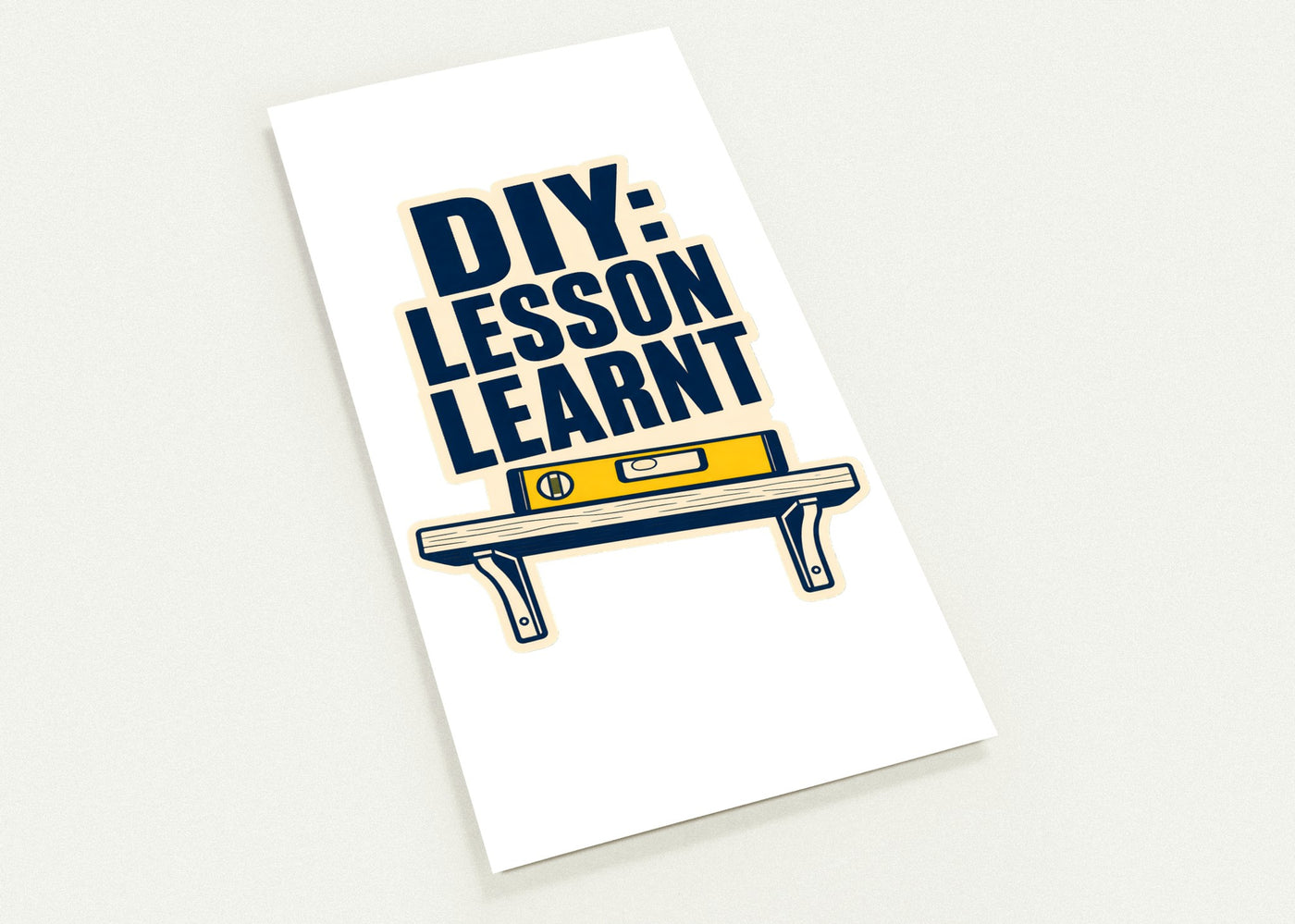 DIY: Lesson Learnt Wonky Shelf Graphic Postcard Pack