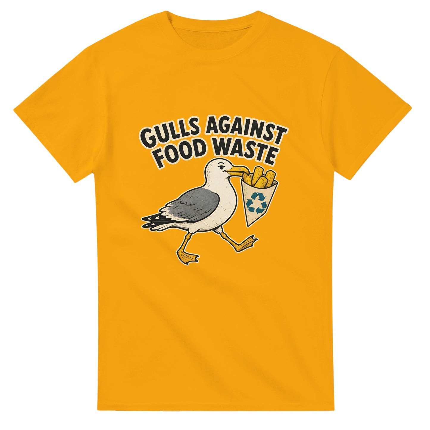 Gulls Against Food Waste Graphic T-shirt — product view 14