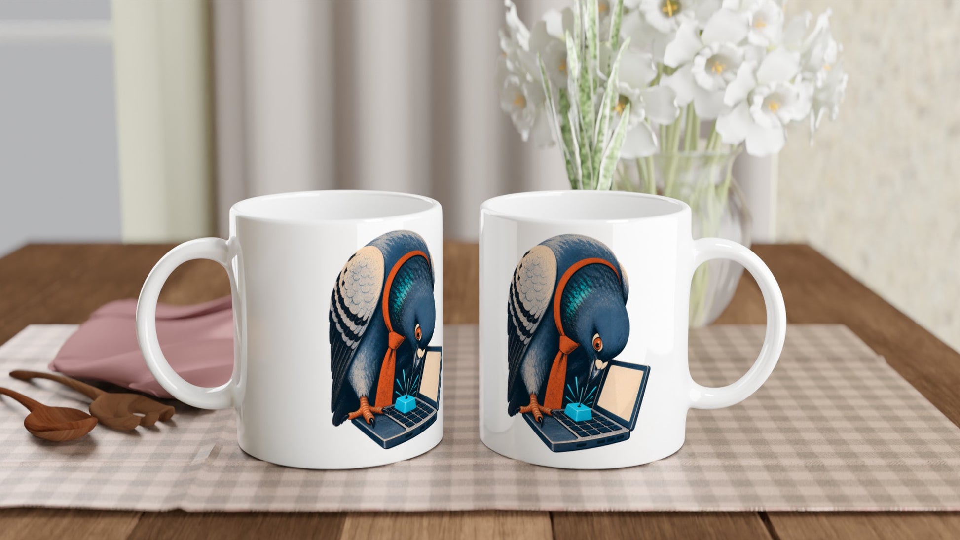Pigeon Hits Send Mug — product view 4