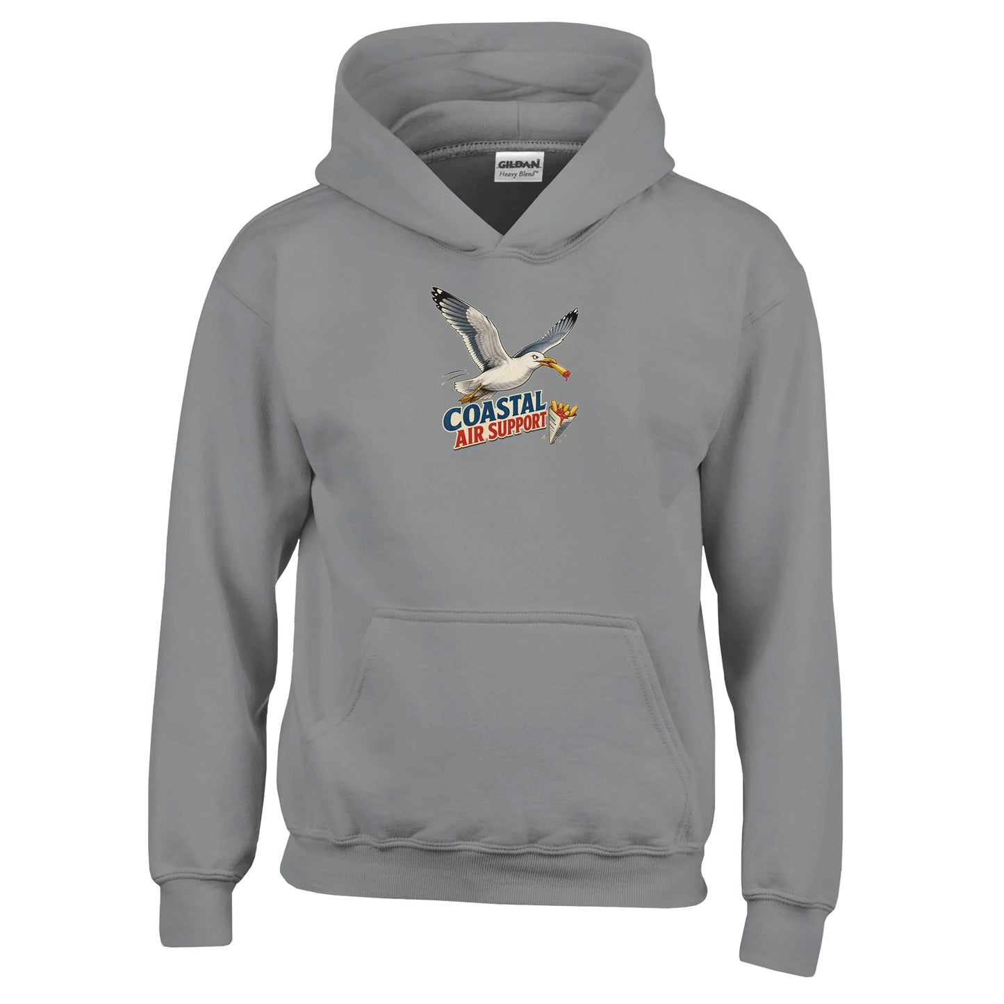 Coastal Air Support Seagull Graphic Kids' Hoodie — product view 13
