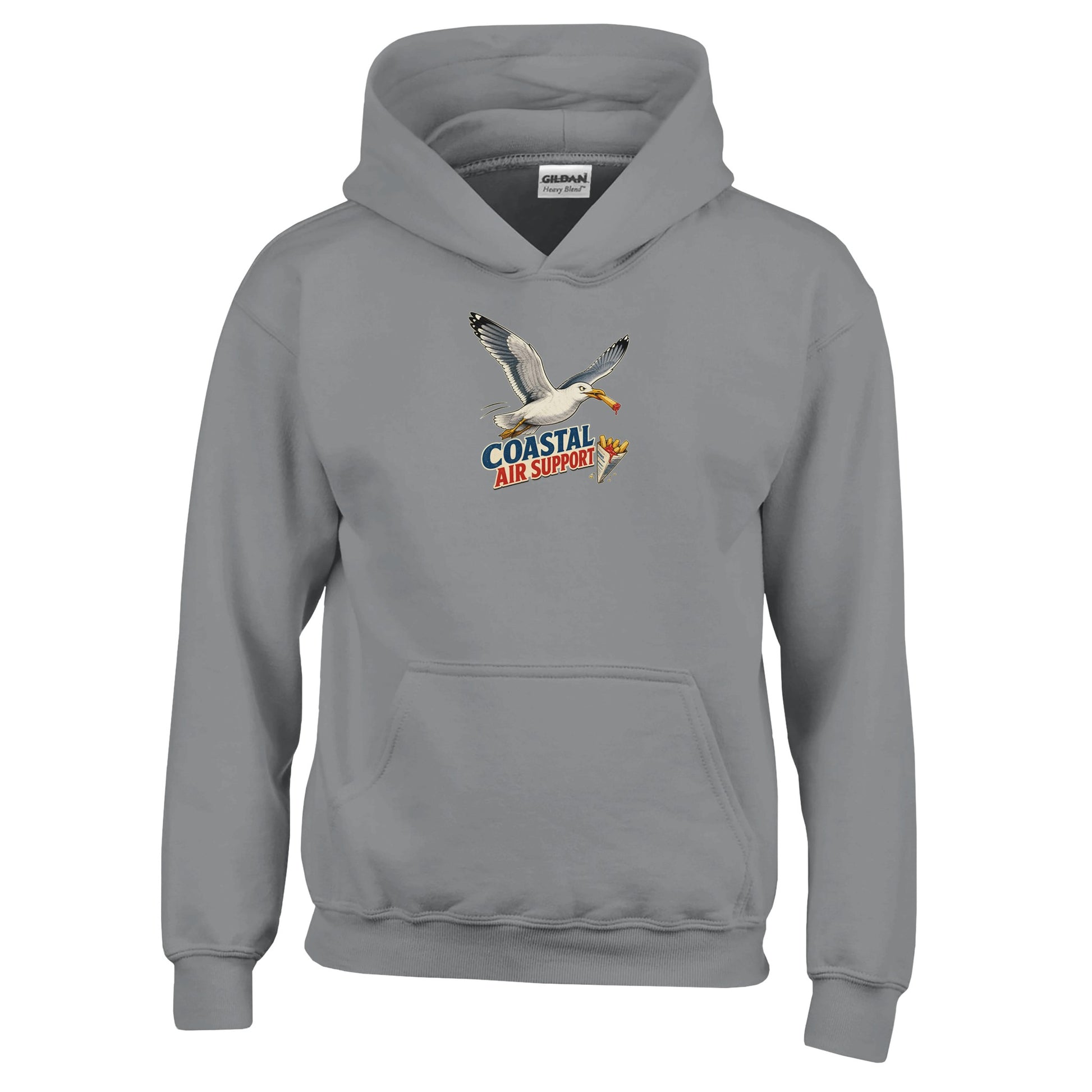 Coastal Air Support Seagull Graphic Kids' Hoodie — product view 13