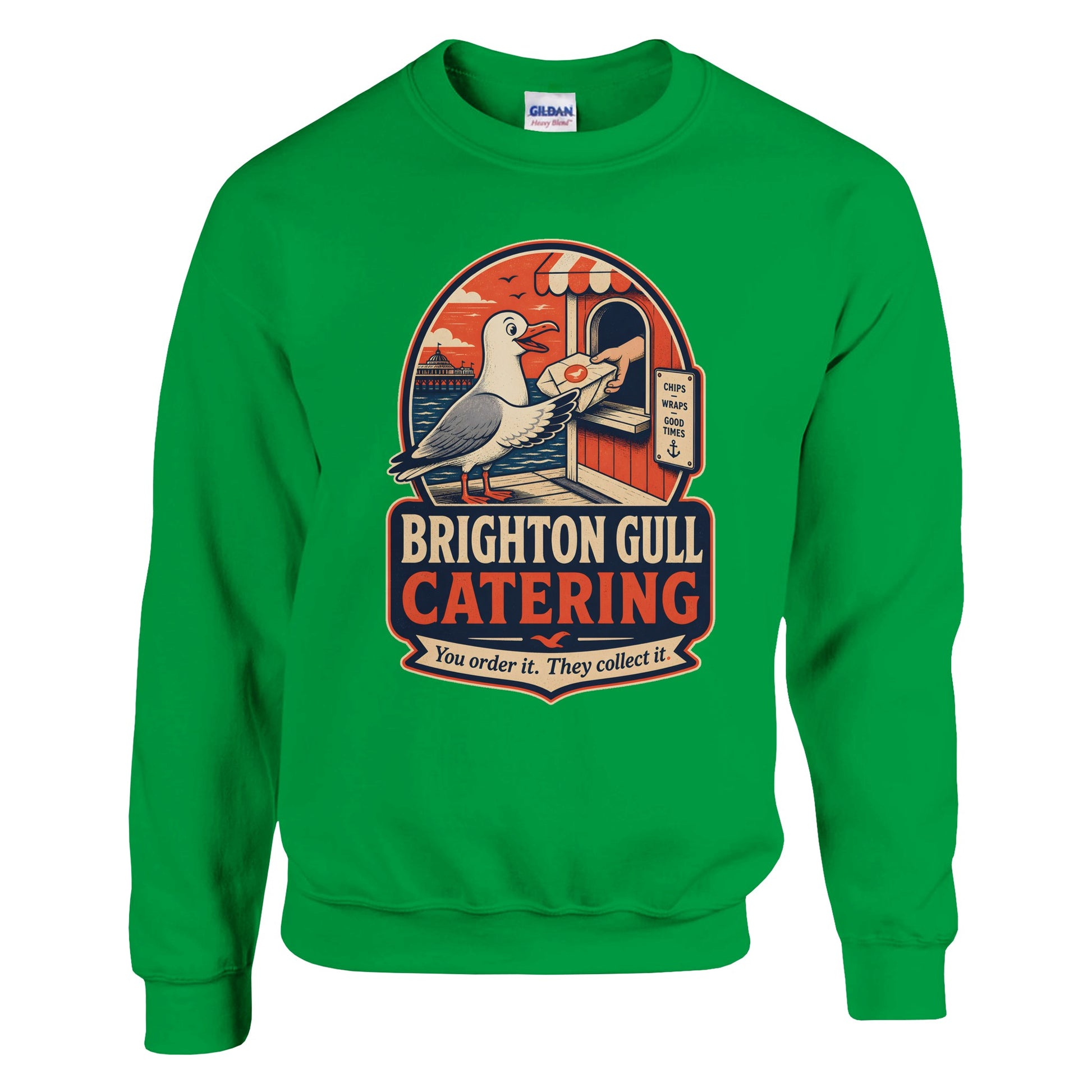 Brighton Gull Catering — Illustrated Sweatshirt — product view 12