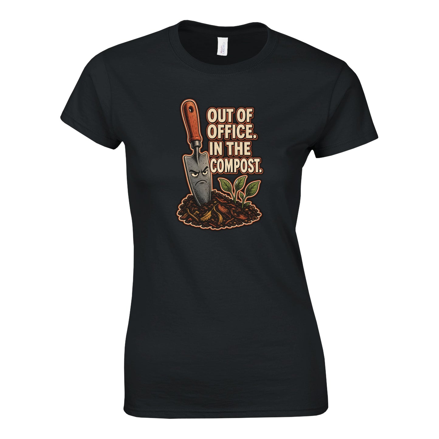Out of Office, In the Compost Women's T-shirt — product view 9