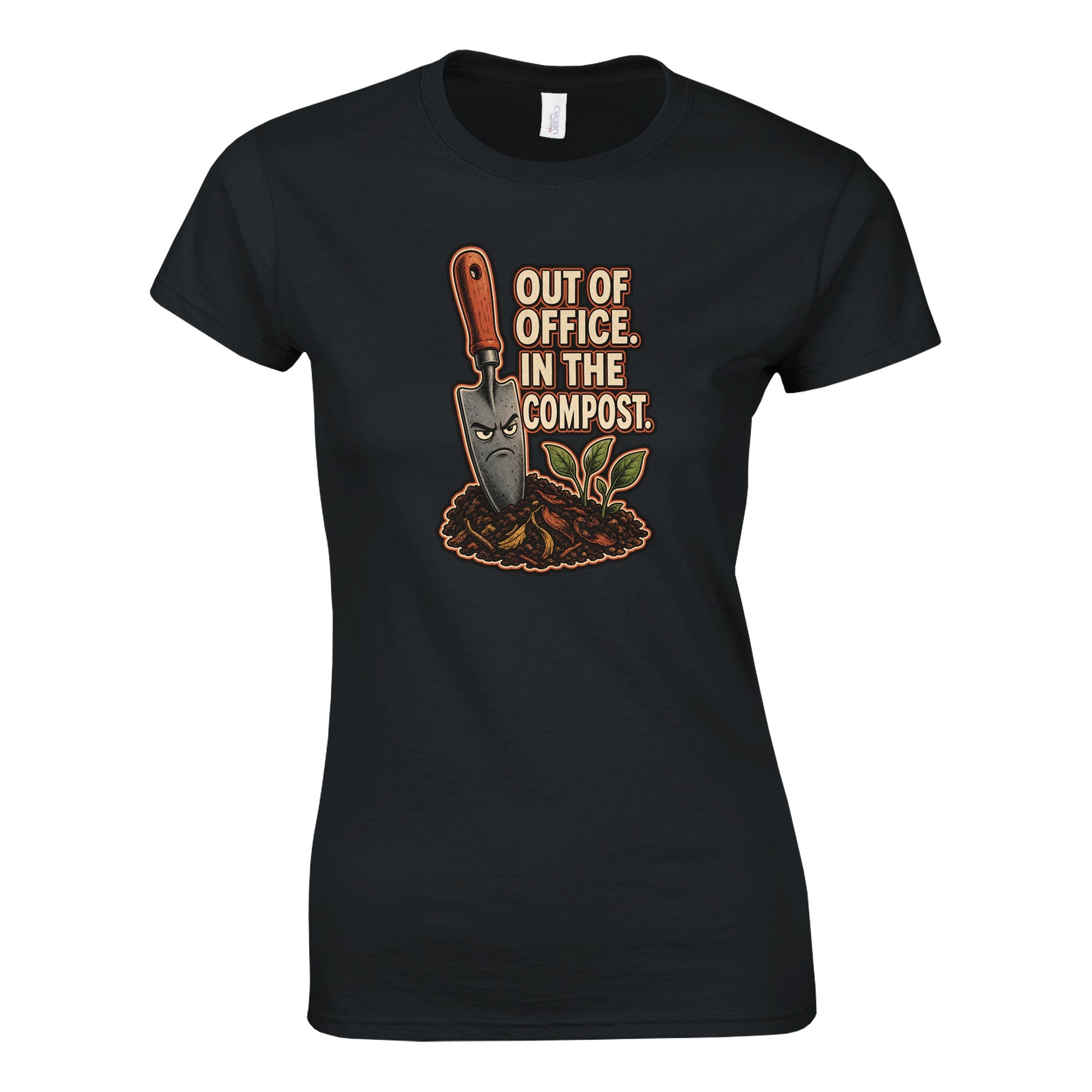Out of Office, In the Compost Women's T-shirt — product view 9