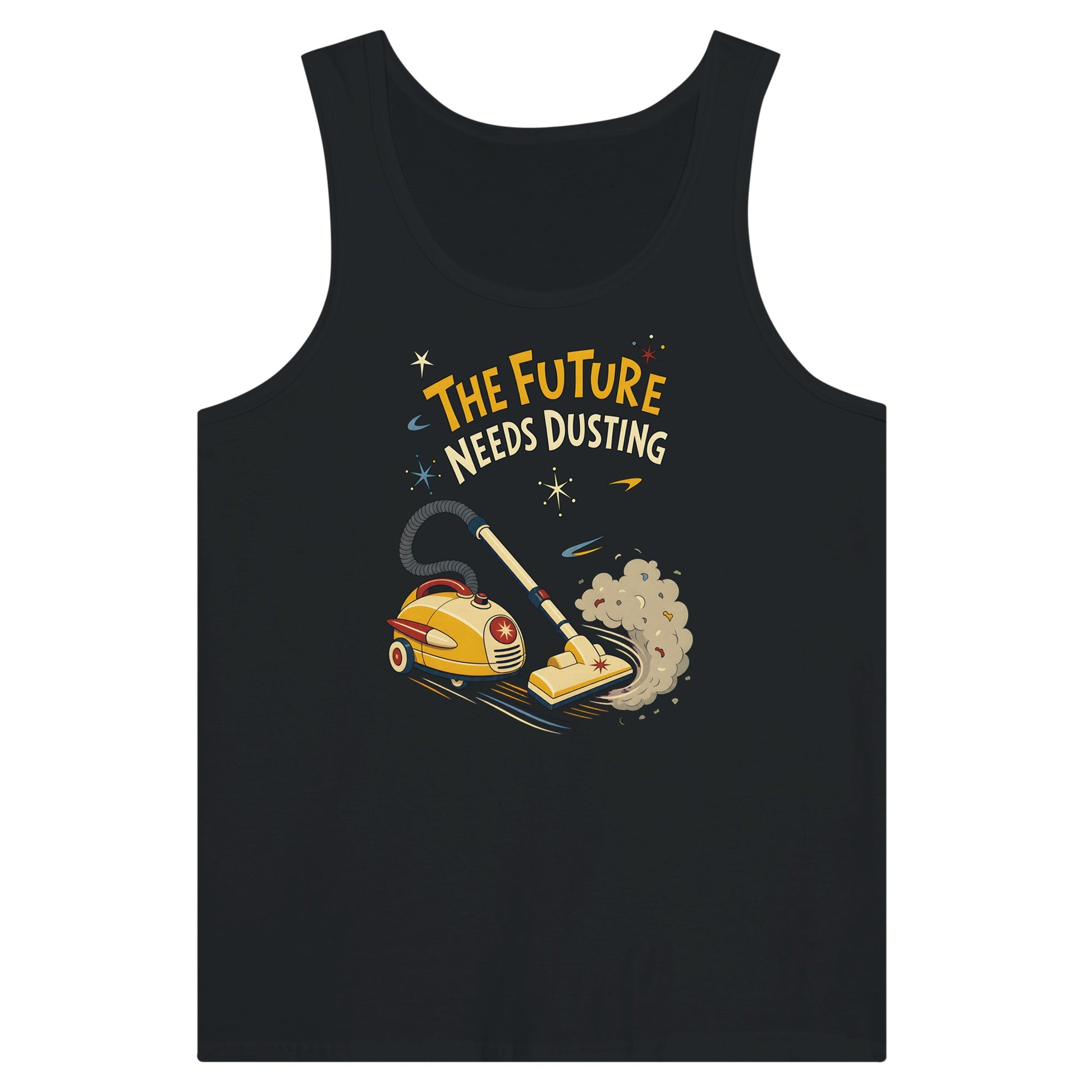 The Future Needs Dusting Premium Unisex Tank Top — product view 8