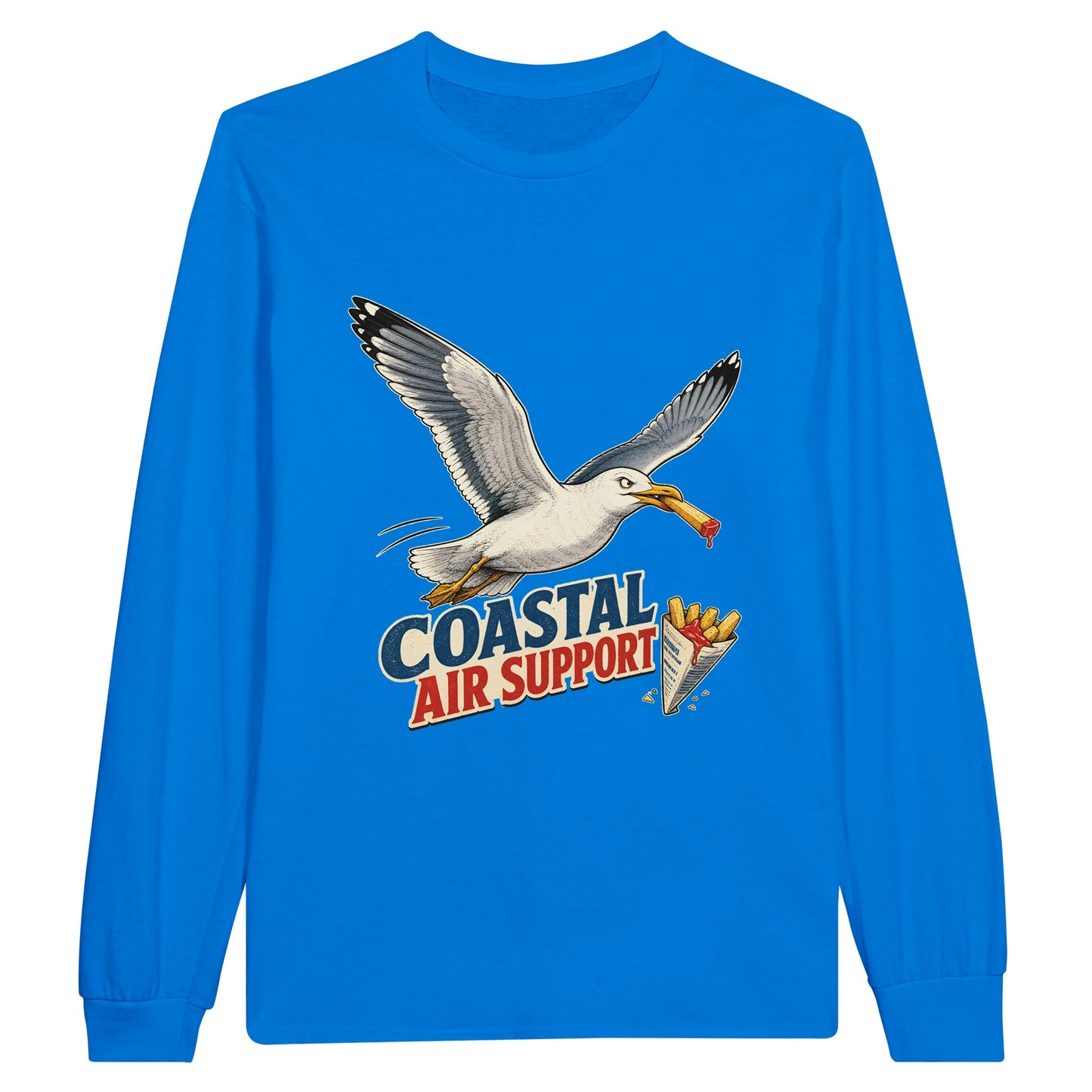 Coastal Air Support Seagull Graphic Long-Sleeve T-shirt — product view 3