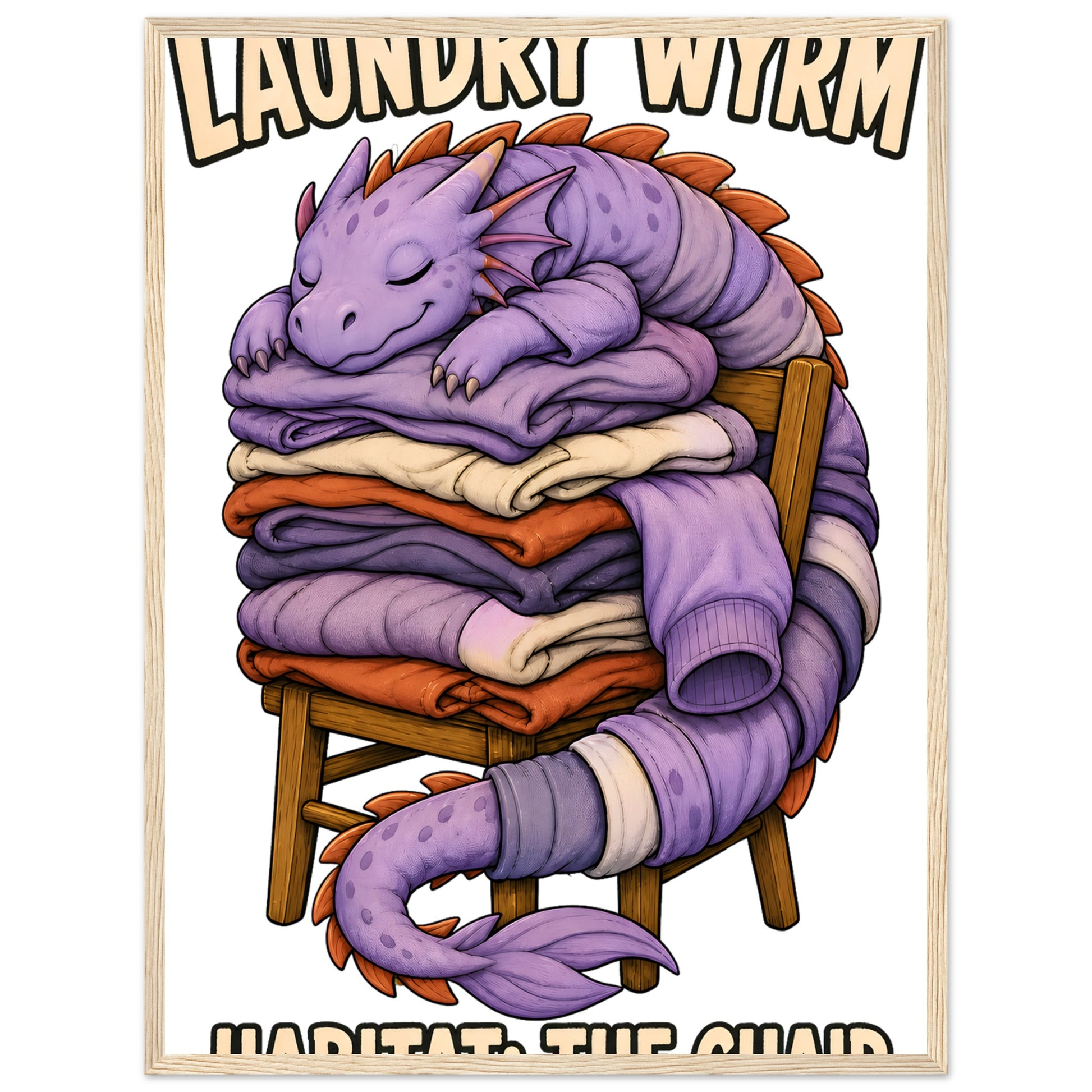 Laundry Wyrm – Habitat: The Chair Framed Wall Art — product view 9