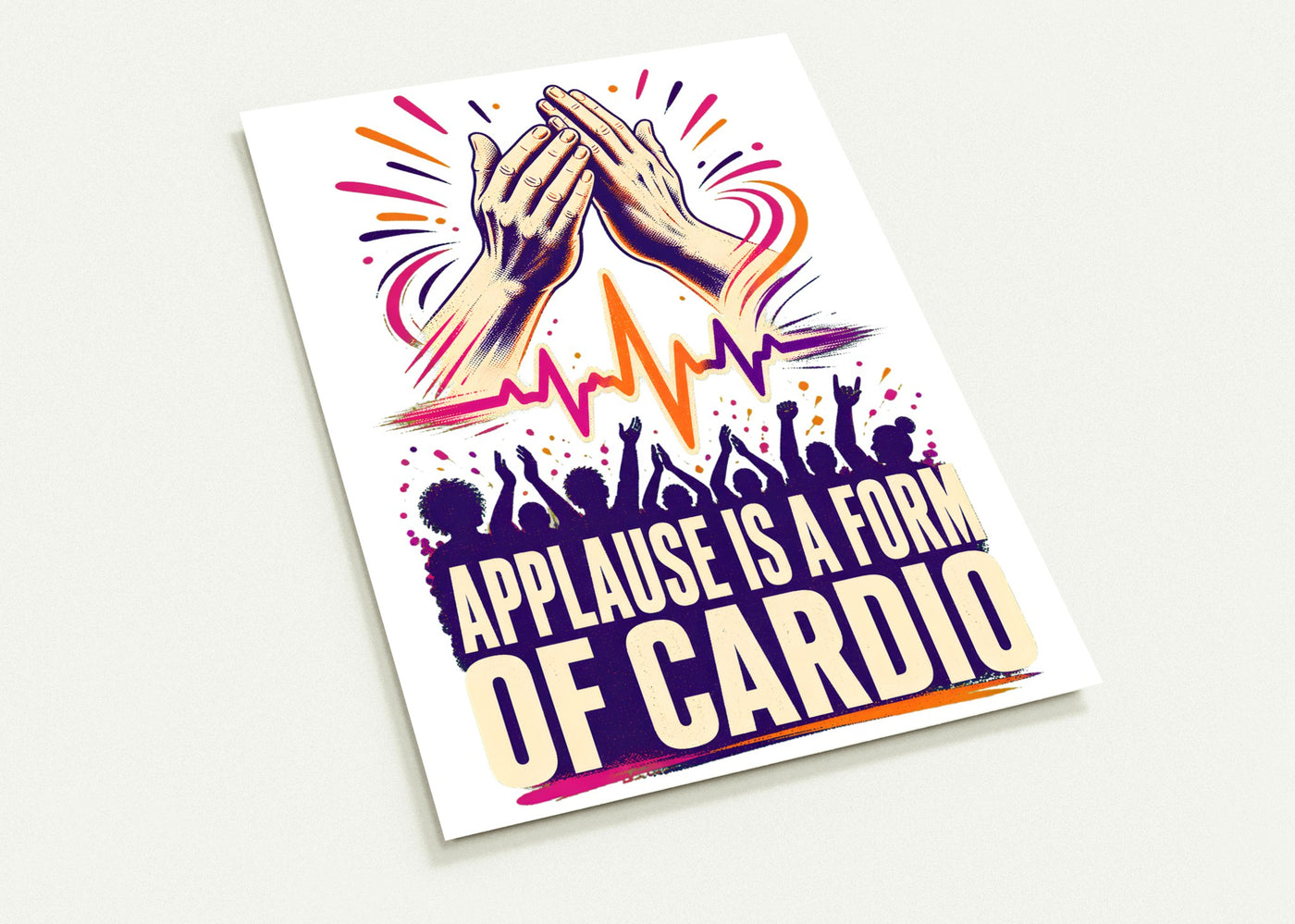 Applause Is a Form of Cardio Postcard Pack