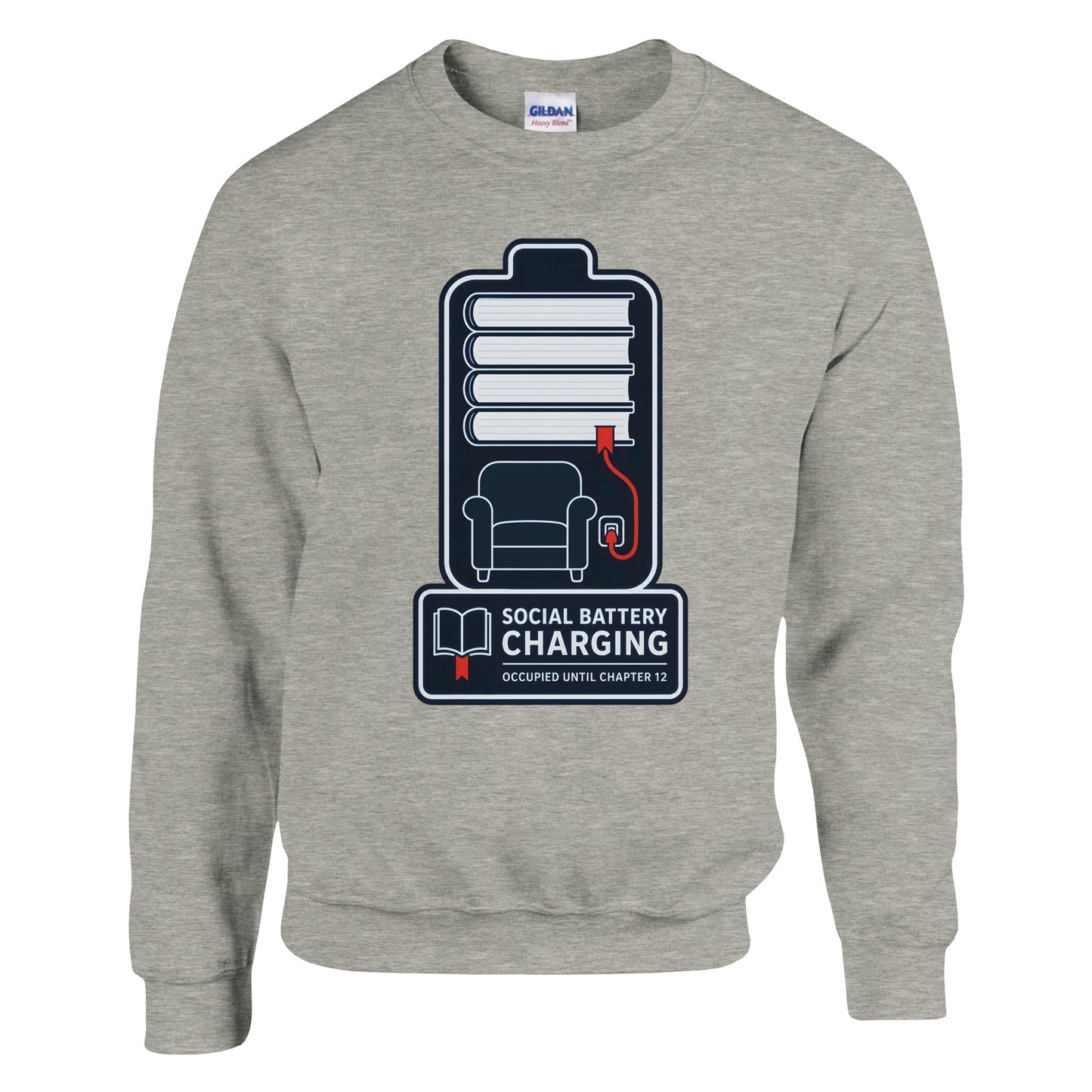 Social Battery Charging Sweatshirt — product view 17