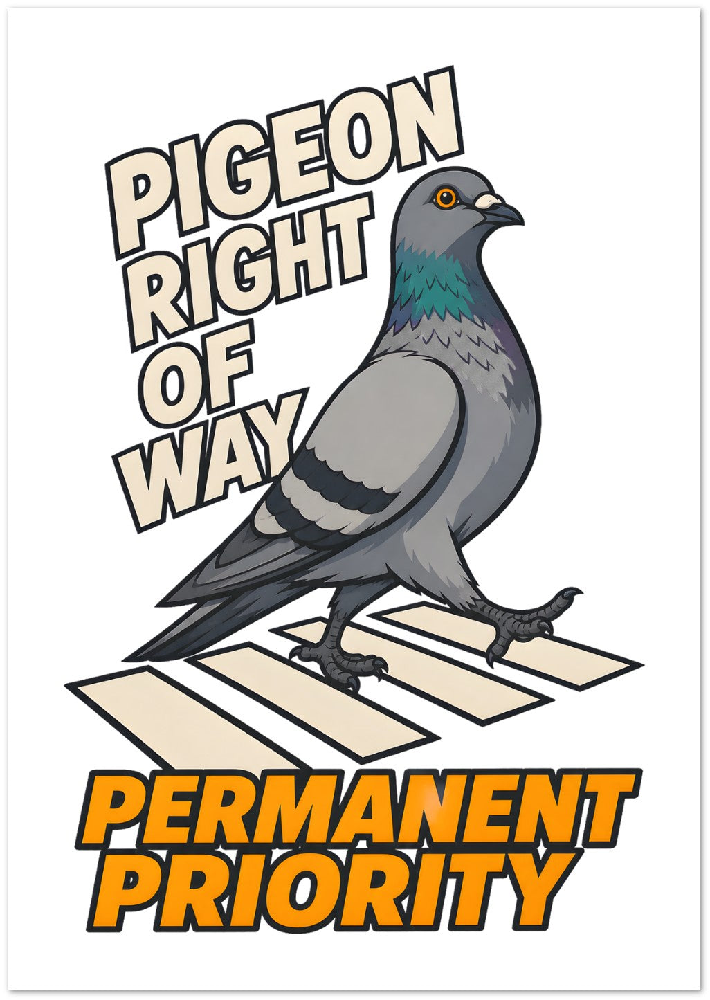 Pigeon Right of Way Greeting Card Pack — product view 2