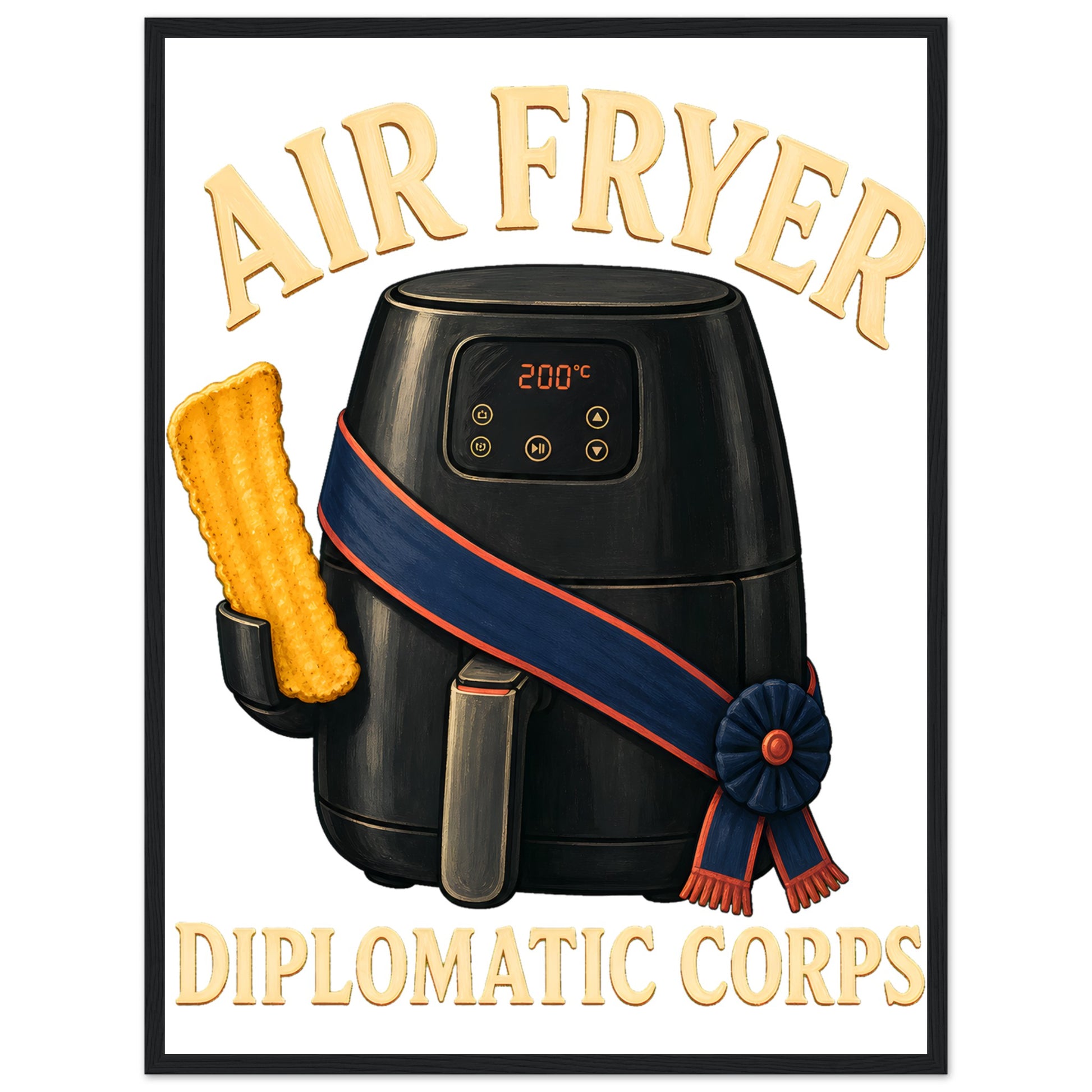Air Fryer Diplomatic Corps Framed Wall Art — product view 4