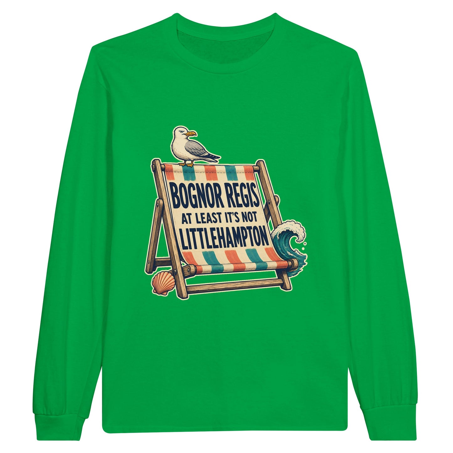Bognor Regis — At Least It's Not Littlehampton Long-Sleeve T-shirt — product view 12