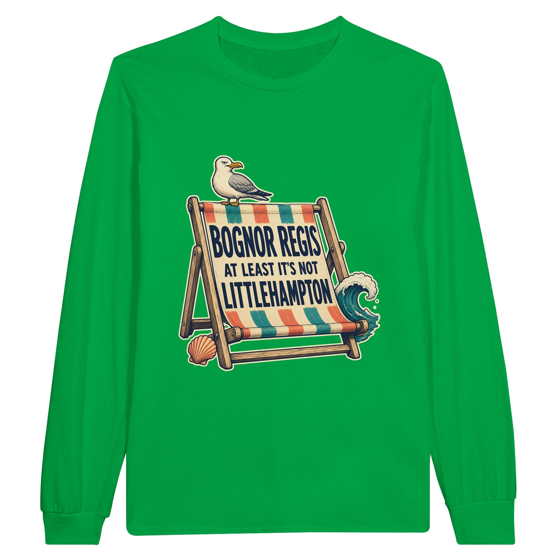 Bognor Regis — At Least It's Not Littlehampton Long-Sleeve T-shirt — product view 12