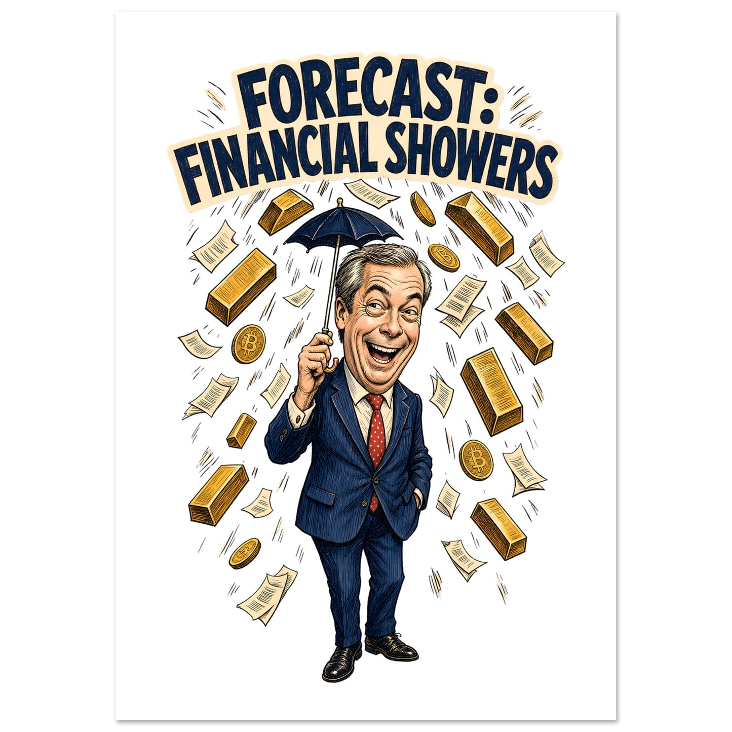 Forecast: Financial Showers Poster — product view 2