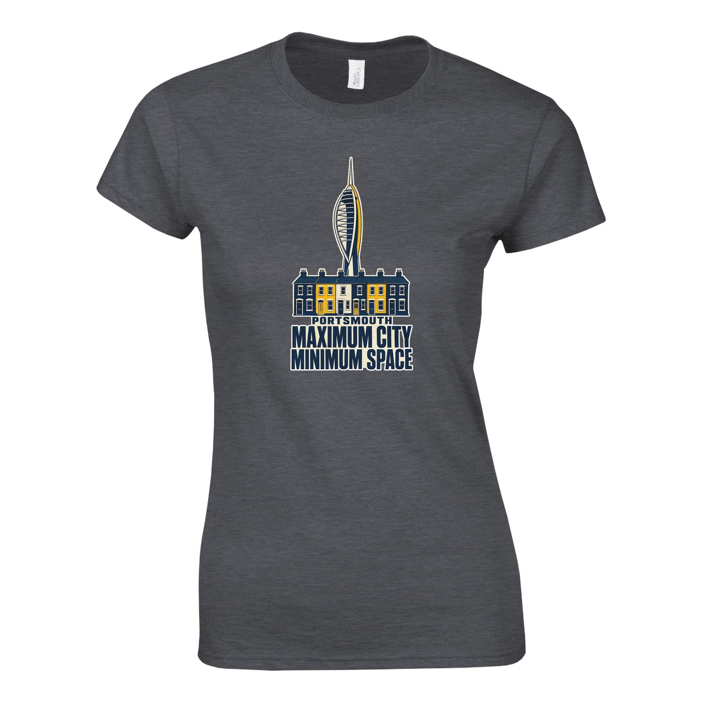 Portsmouth Maximum City Minimum Space Women's T-shirt — product view 4