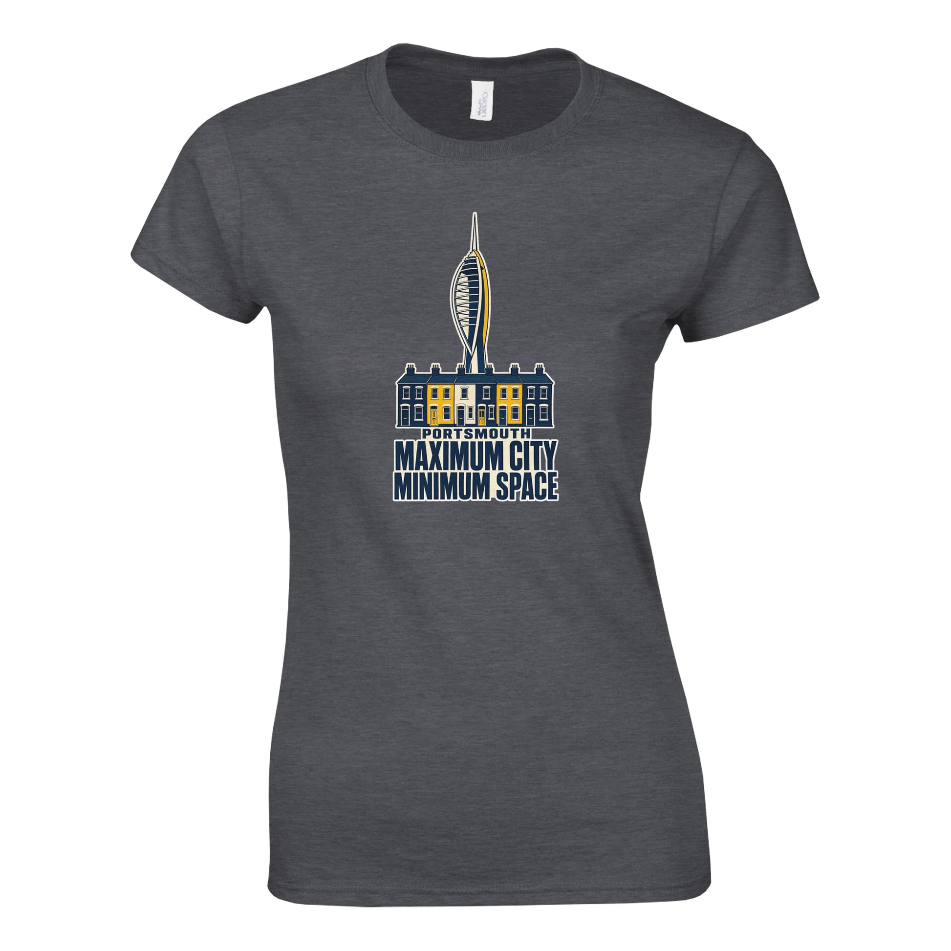 Portsmouth Maximum City Minimum Space Women's T-shirt — product view 4