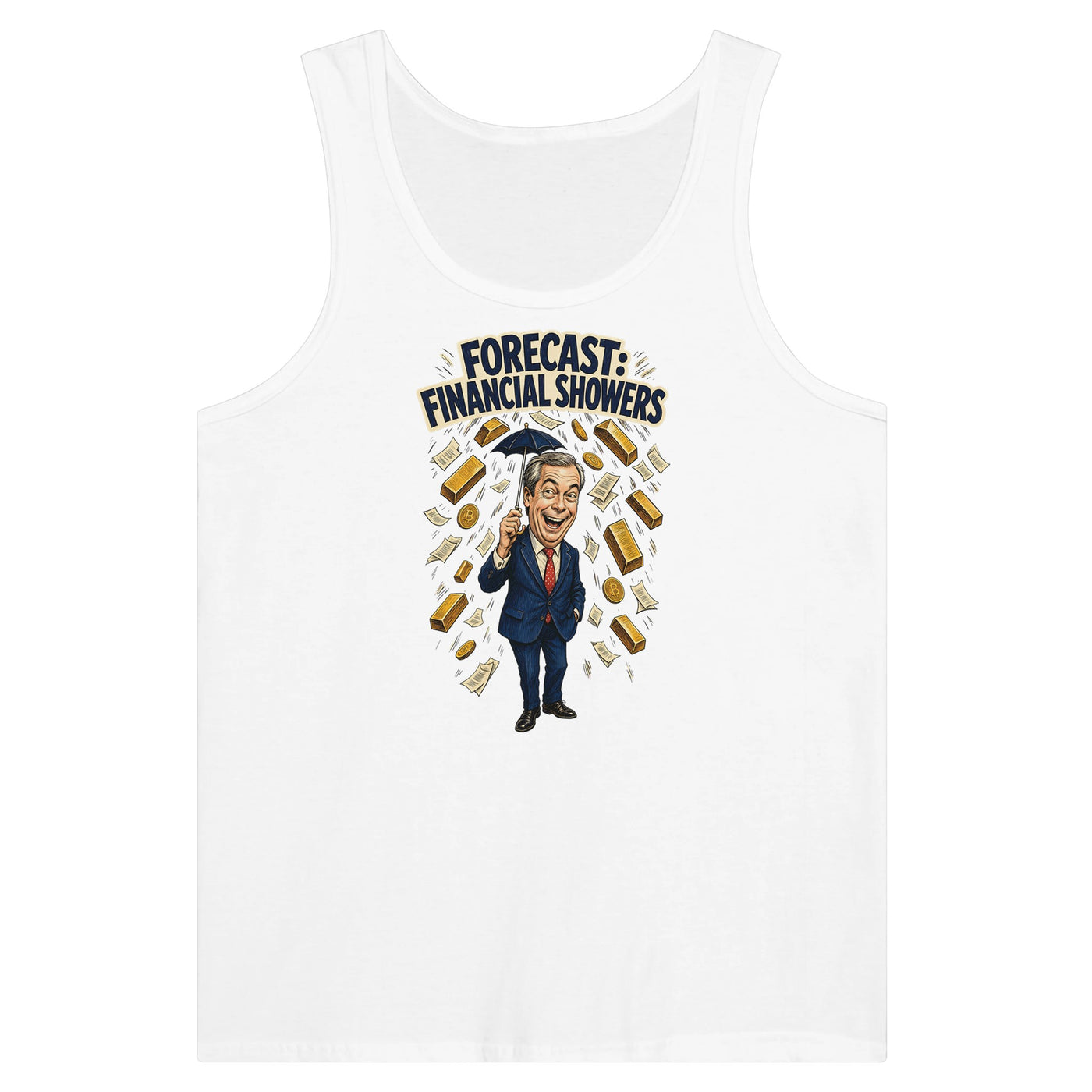 Forecast: Financial Showers — Premium unisex tank top