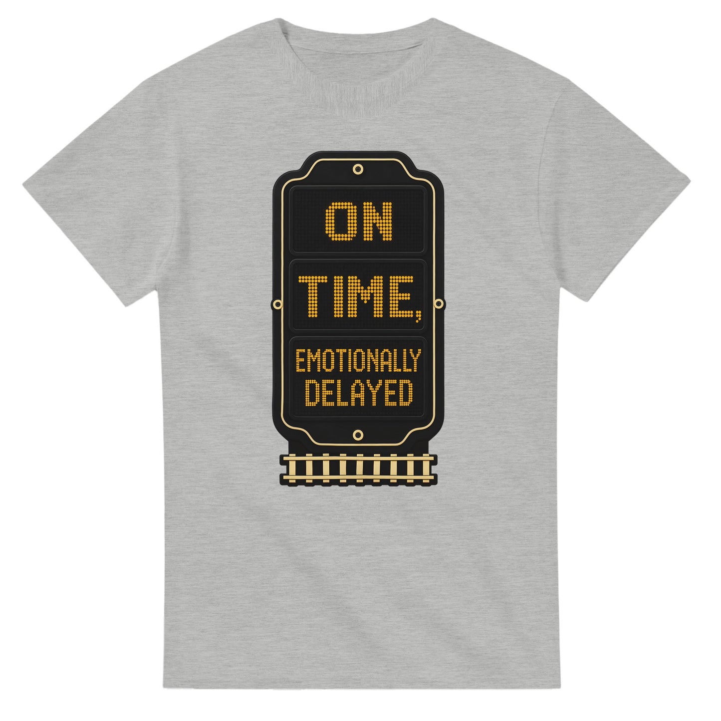 On Time, Emotionally Delayed Rail Graphic T-shirt — product view 6